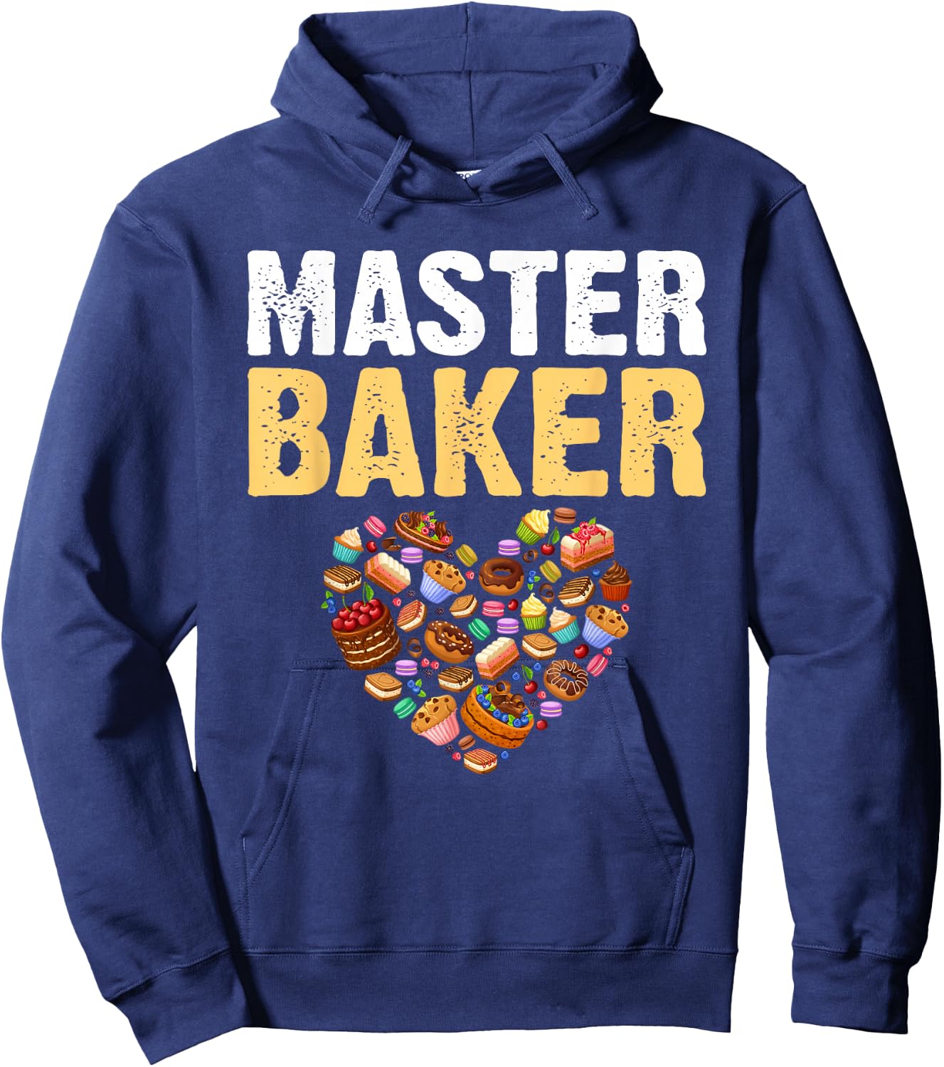 Funny Retro Vintage Baking Master Baker Hoodie - Hoodie | Navy