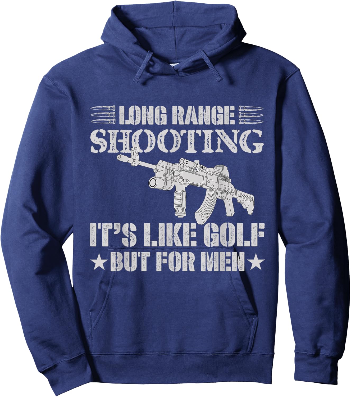 Long Range Shooting It's Like Golf But Sniper Hoodie - Hoodie | Navy