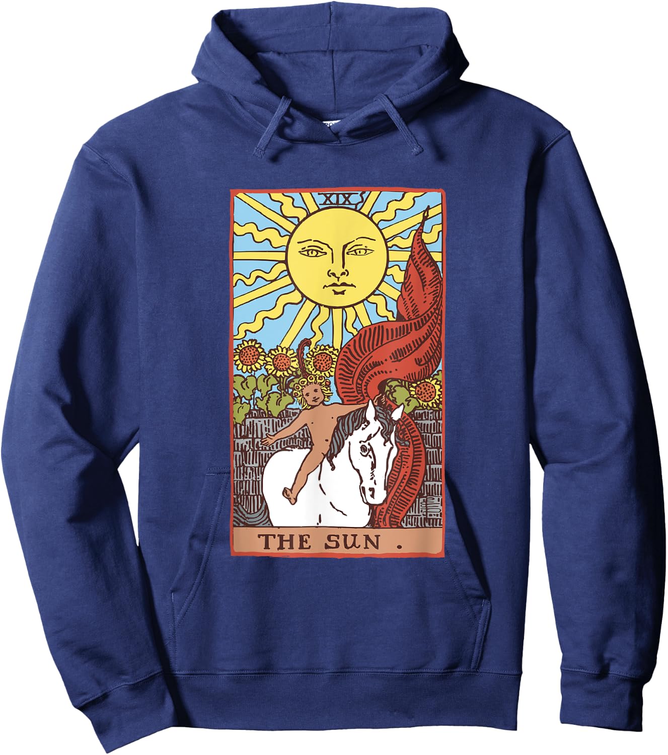 Sun Tarot Card Rider Waite Hoodie - Hoodie | Navy