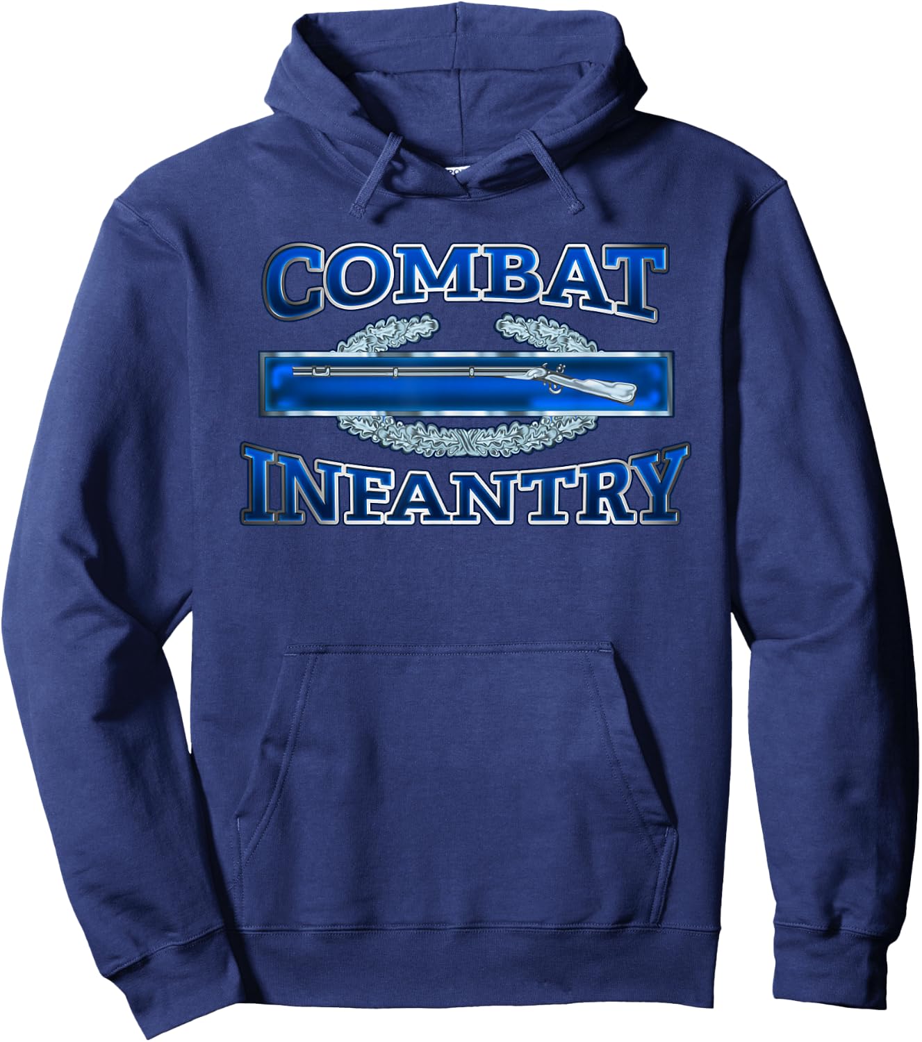 US Army Clothing Combat Infantry Hi-Res 3D Hoodie - Hoodie | Navy