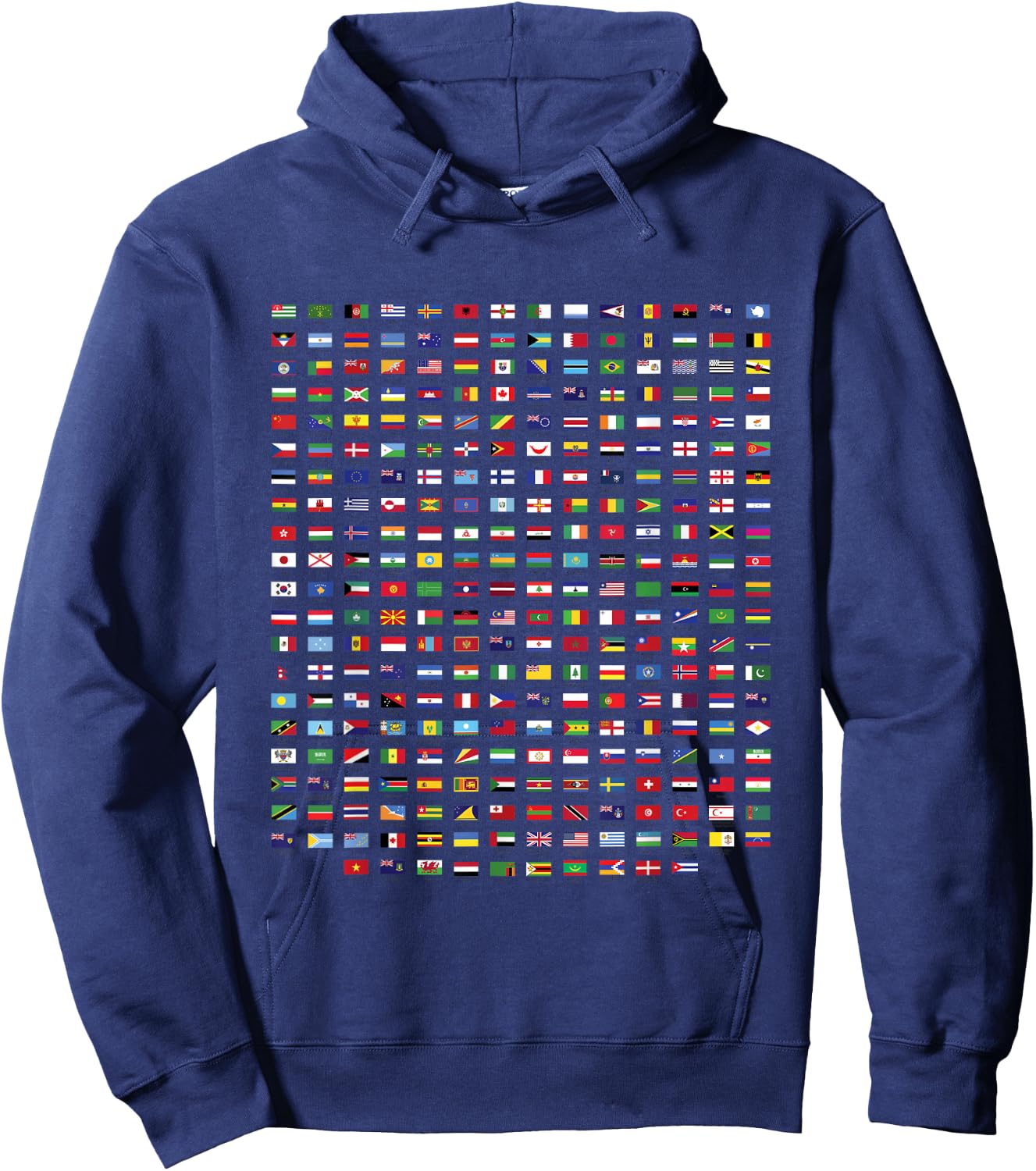 World Flags design, Cool Travel 210 Flag Hoodie - Hoodie | Navy