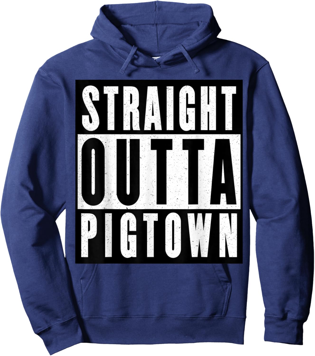 Straight Outta Pigtown Hoodie - Hoodie | Navy