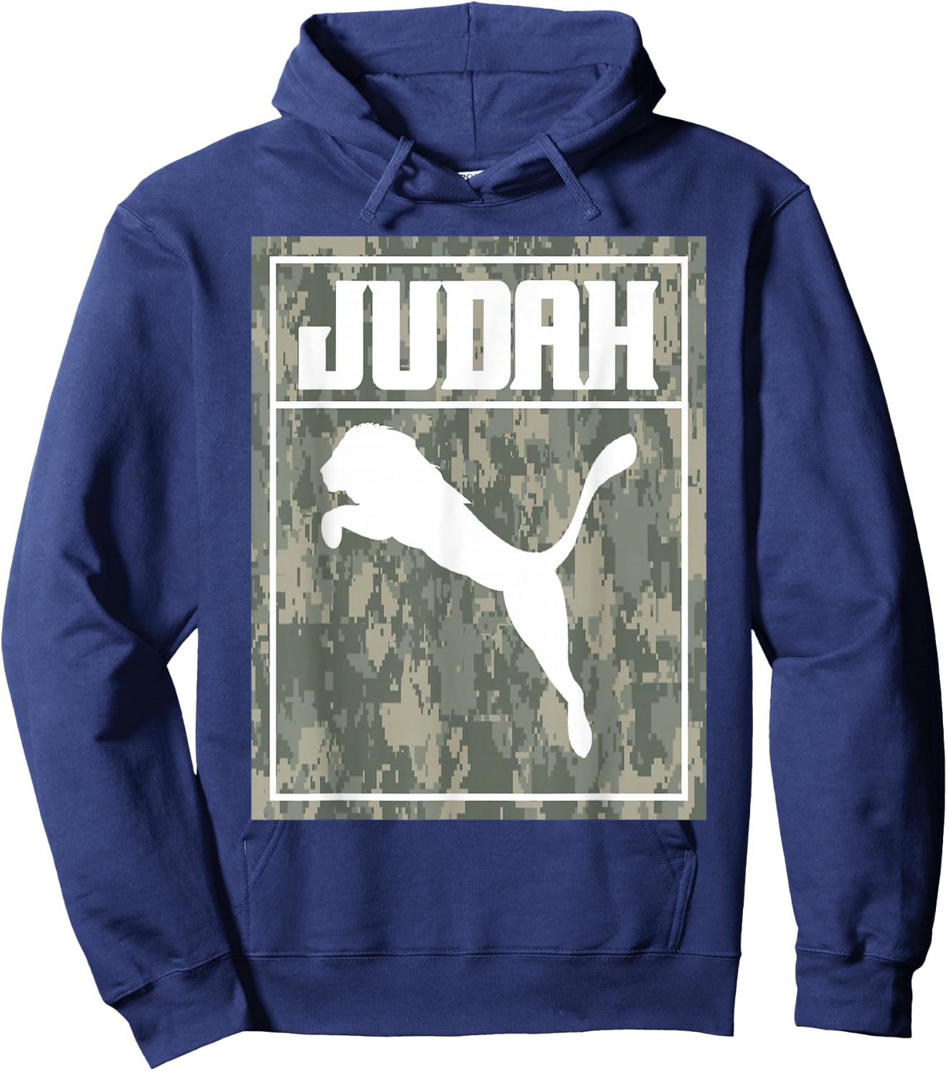 Hebrew Israelite Lion of Judah Hoodie - Hoodie | Navy