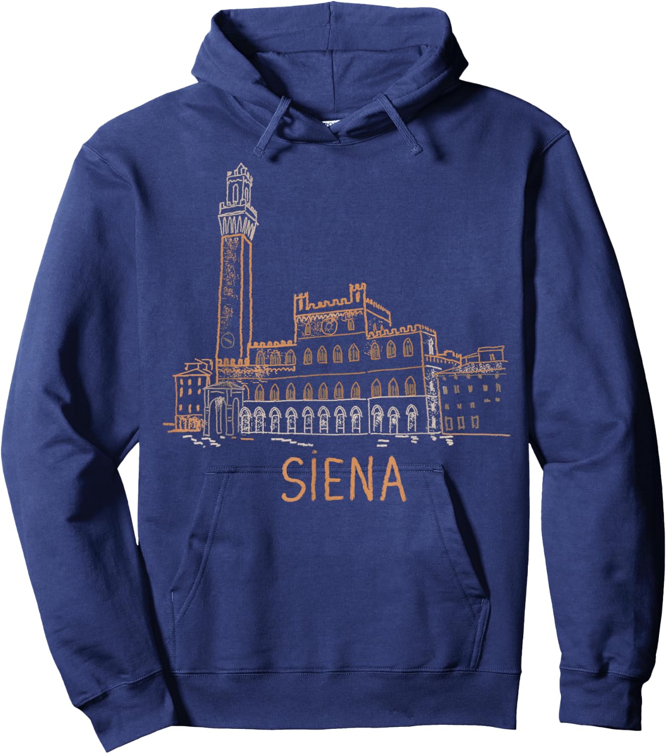 Siena Italy Art Gift Men Women Hoodie - Hoodie | Navy