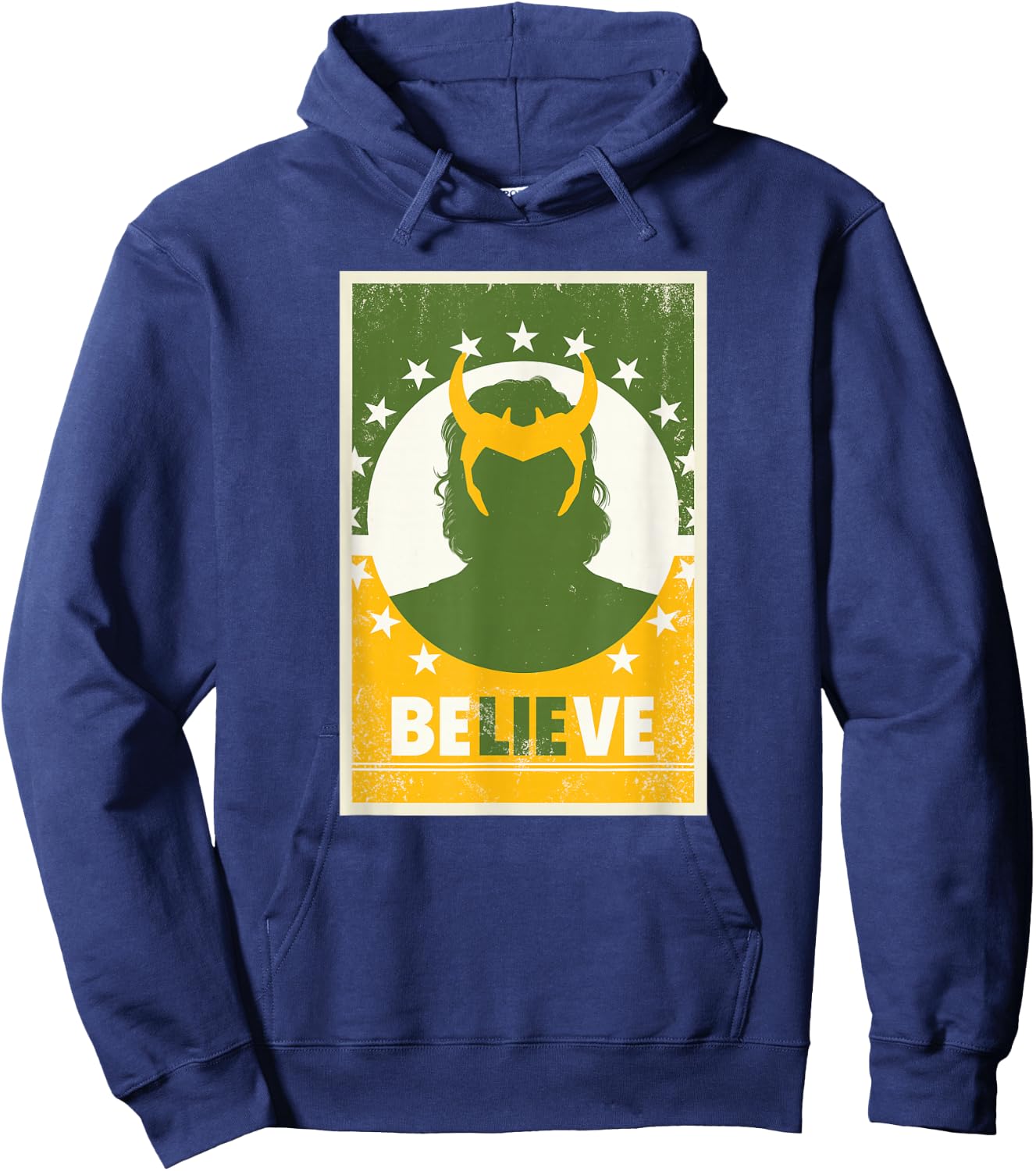 Marvel Loki Believe President Loki Poster Hoodie - Hoodie | Navy