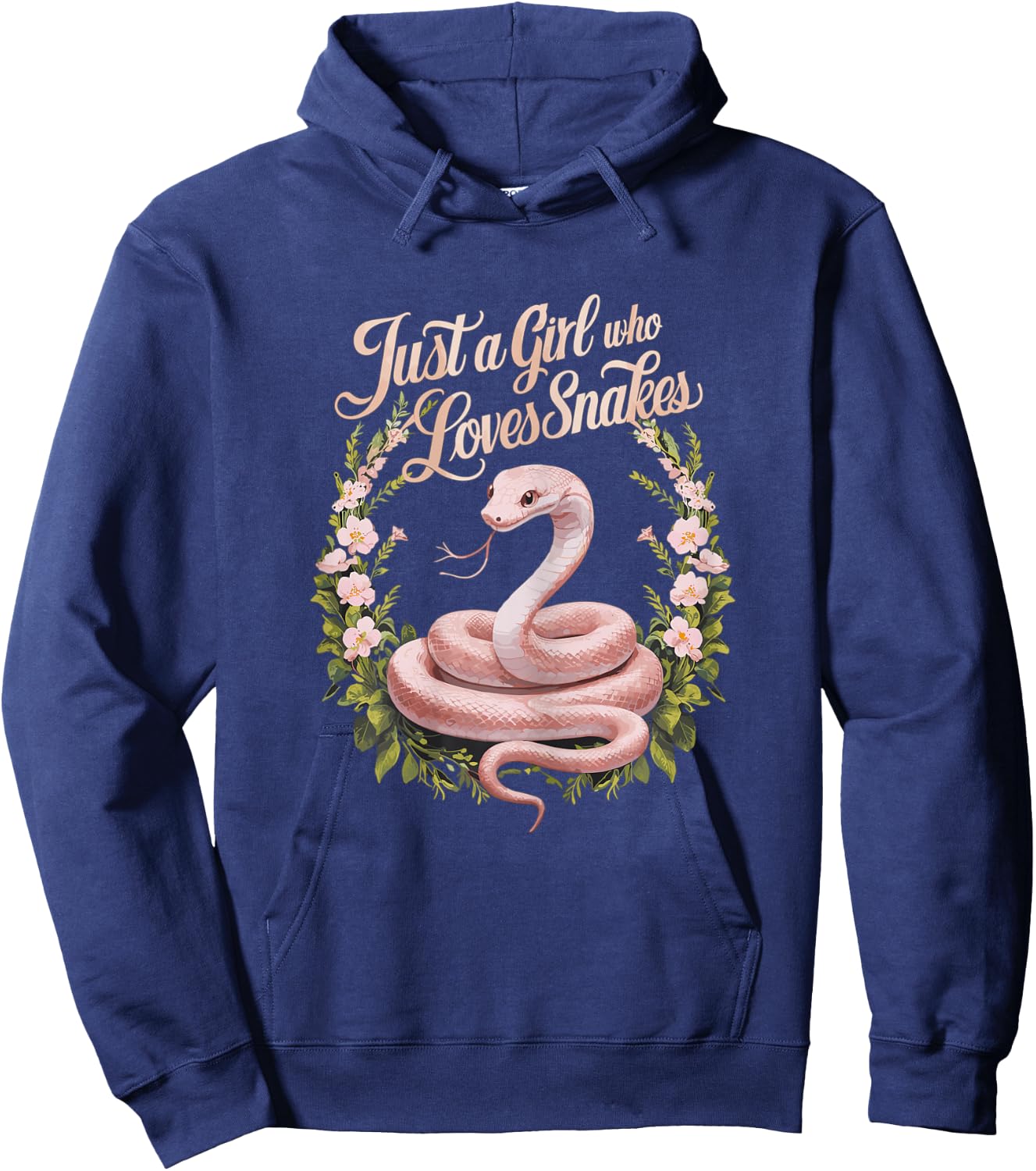 Snakes Cute Just A Girl Who Loves Snakes Hoodie - Hoodie | Navy