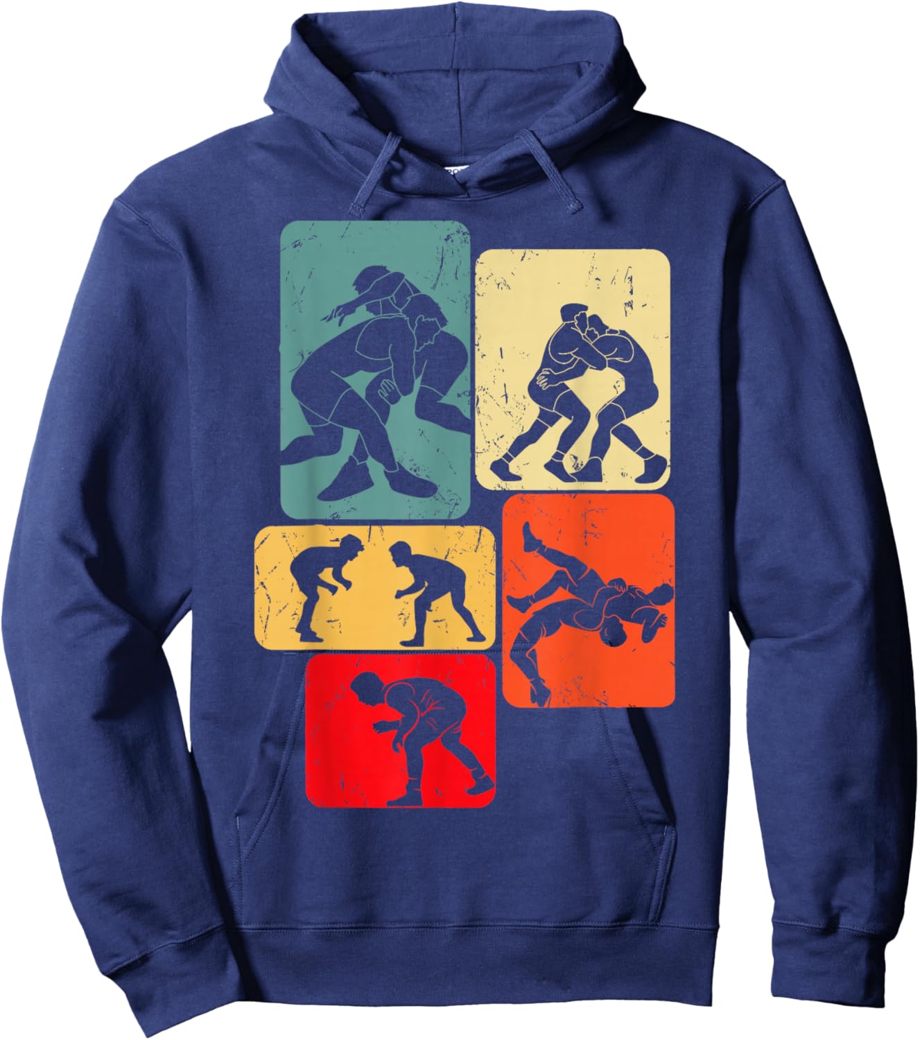 Wrestling Wrestler Men Boys Kids Hoodie - Hoodie | Navy