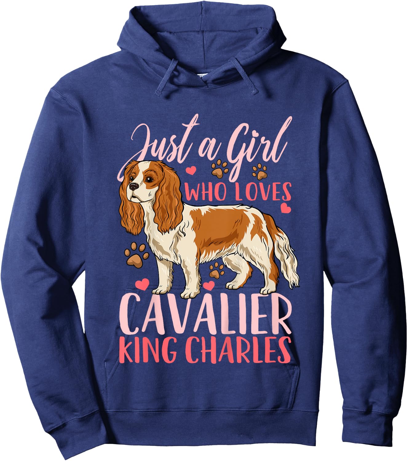 Kids Cavalier King Charles Gift Hoodie - Hoodie | Navy
