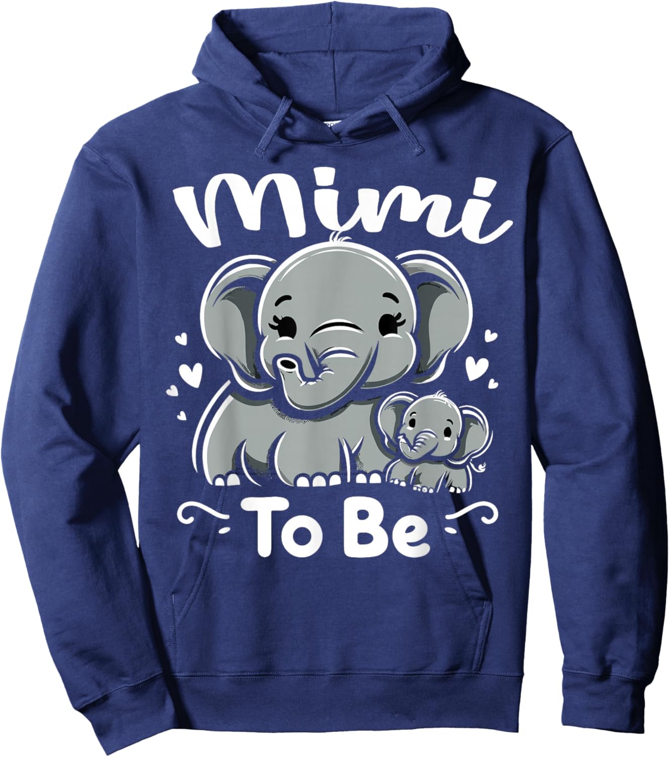 Mimi To Be Elephant Baby Mimi Cute Hoodie - Hoodie | Navy