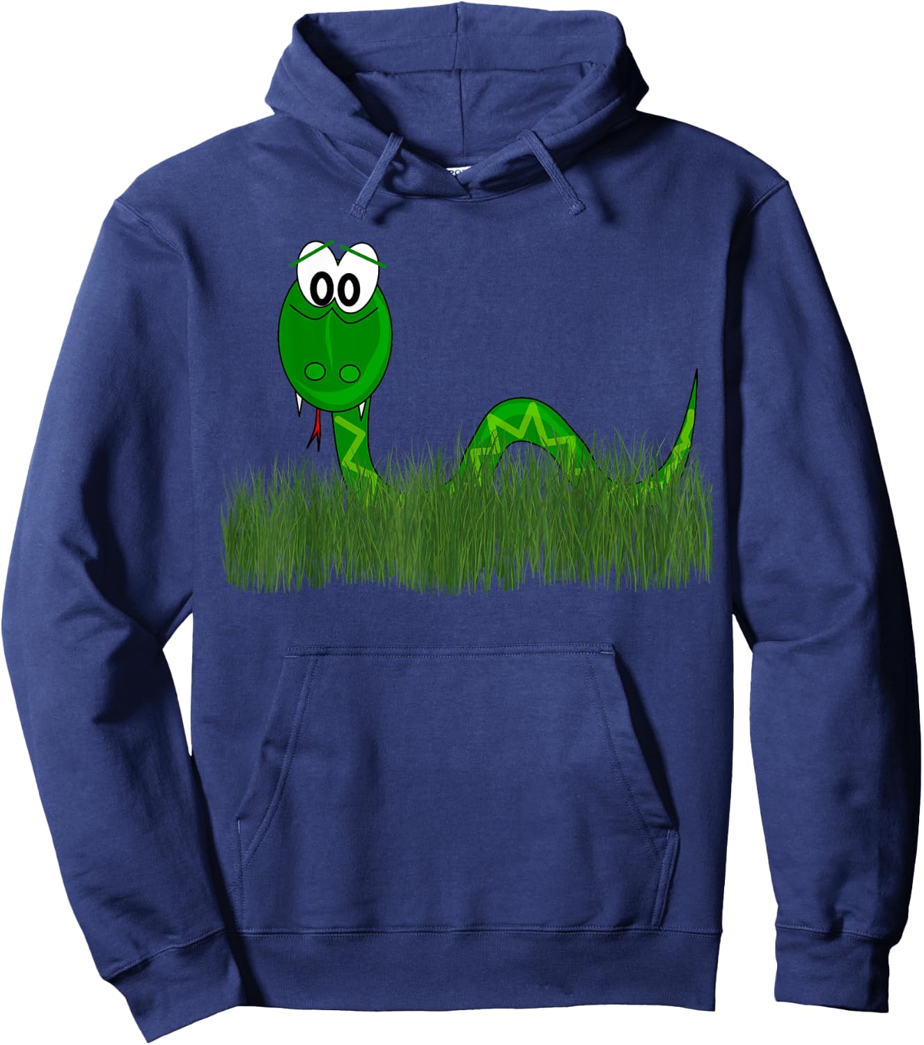 Cute Snake In The Grass Hoodie - Hoodie | Navy