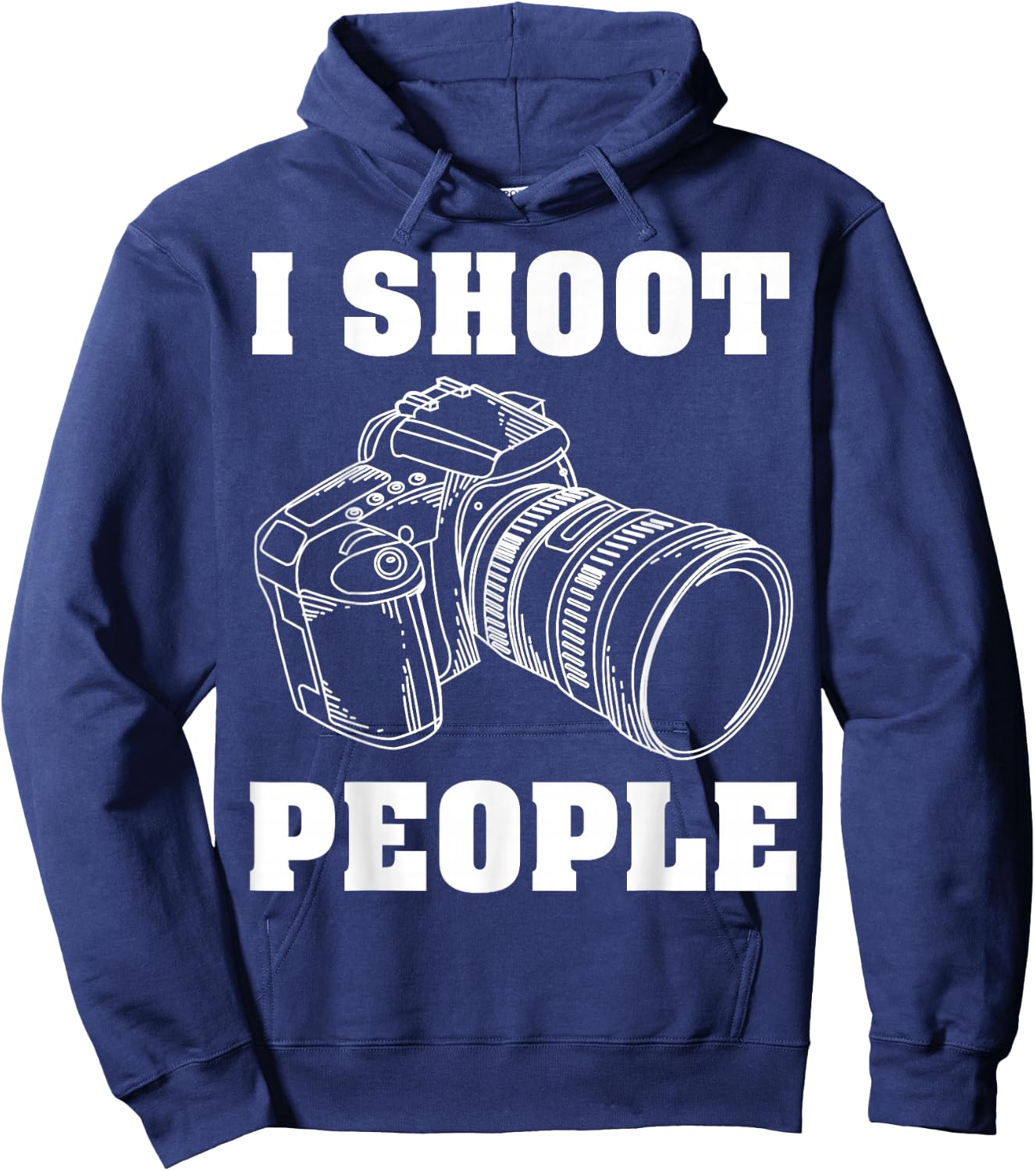 I Shoot People | Cute I Love Photography Hoodie - Hoodie | Navy