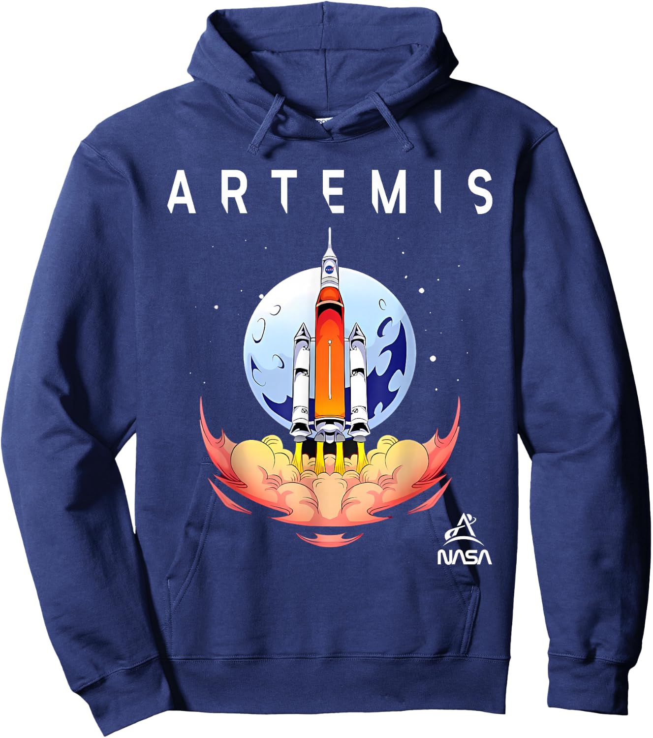 NASA Artemis Mission Moon SLS Launch Hoodie - Hoodie | Navy