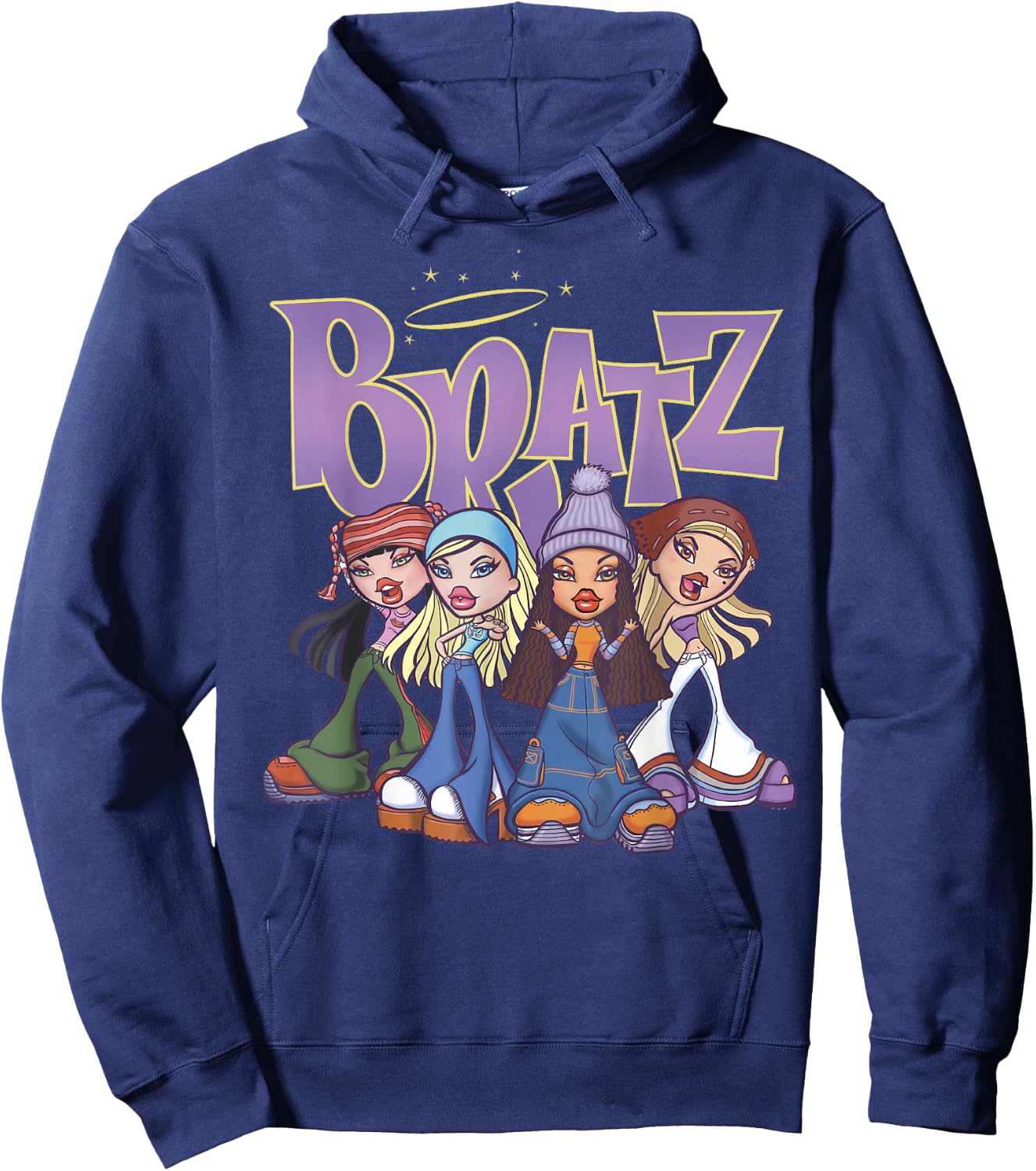 Bratz Original Four Group Shot Logo Hoodie - Hoodie | Navy
