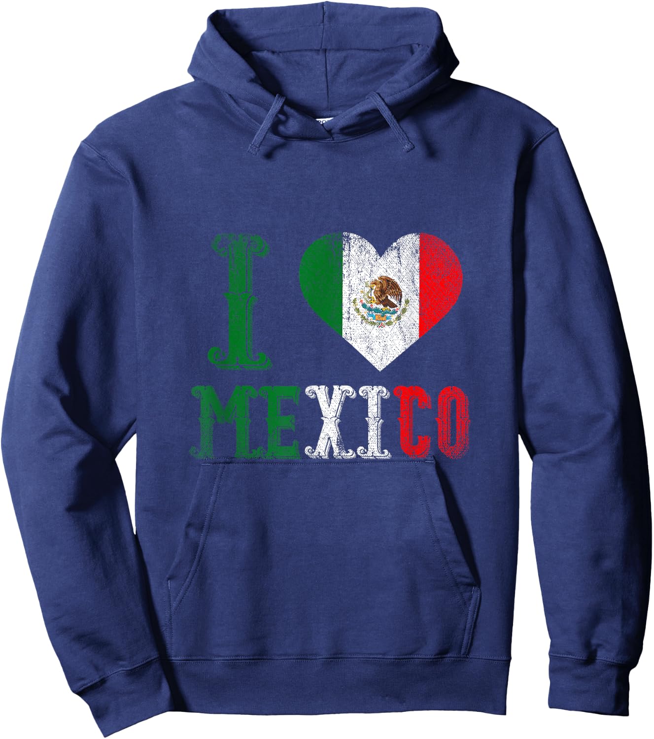 I Love Mexico Hoodie - Hoodie | Navy