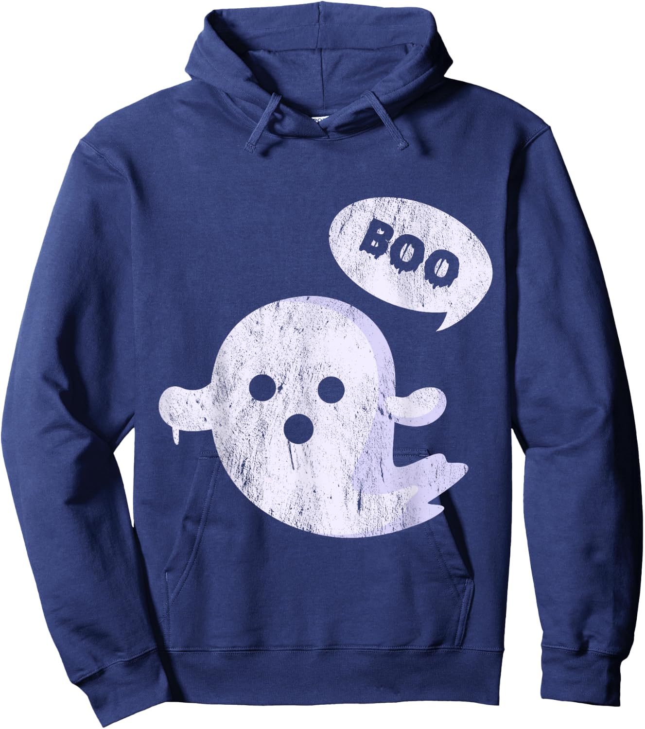 Boo Ghost Halloween Hoodie - Hoodie | Navy