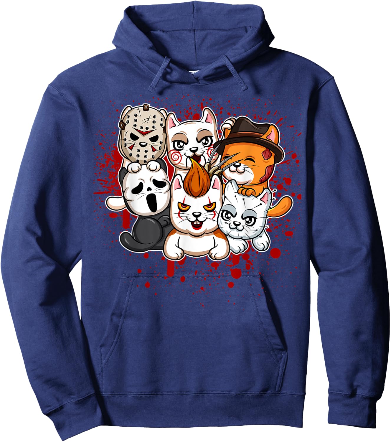 My Little Horror Crew - Halloween Cats Women Hoodie - Hoodie | Navy