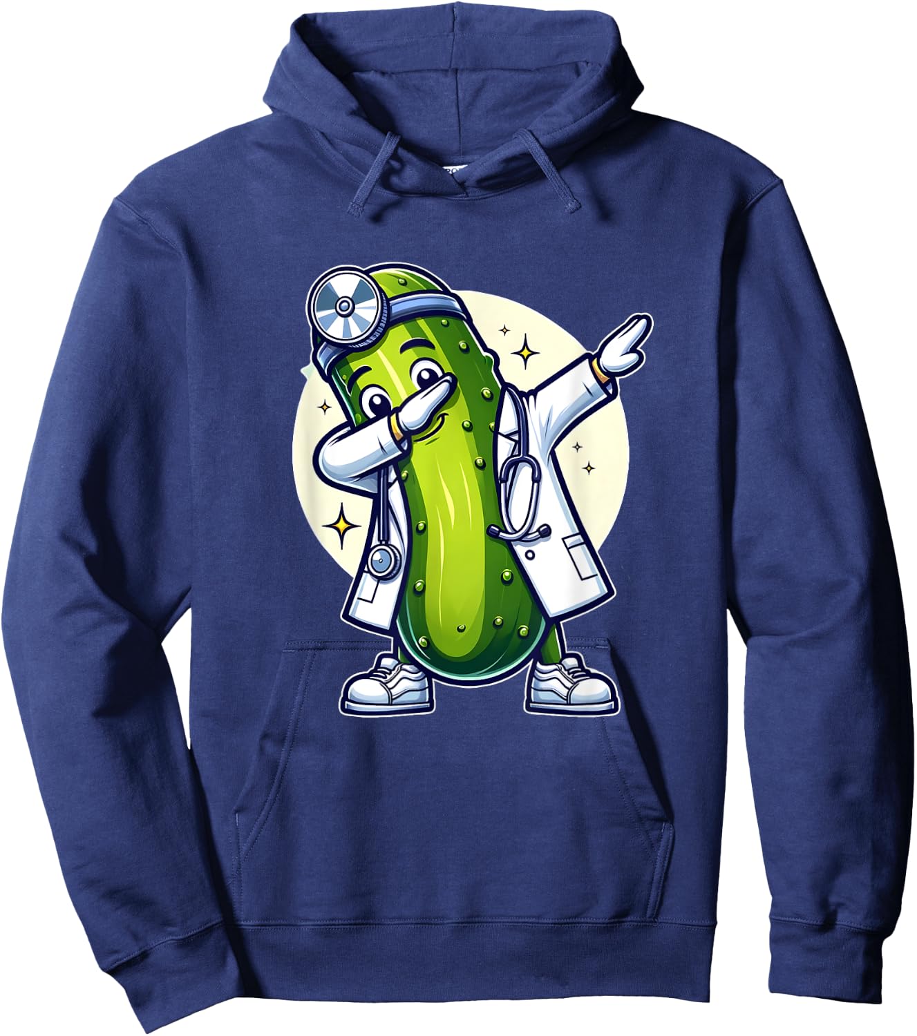 Dabbing Pickle Fun Medical Doctor Hoodie - Hoodie | Navy