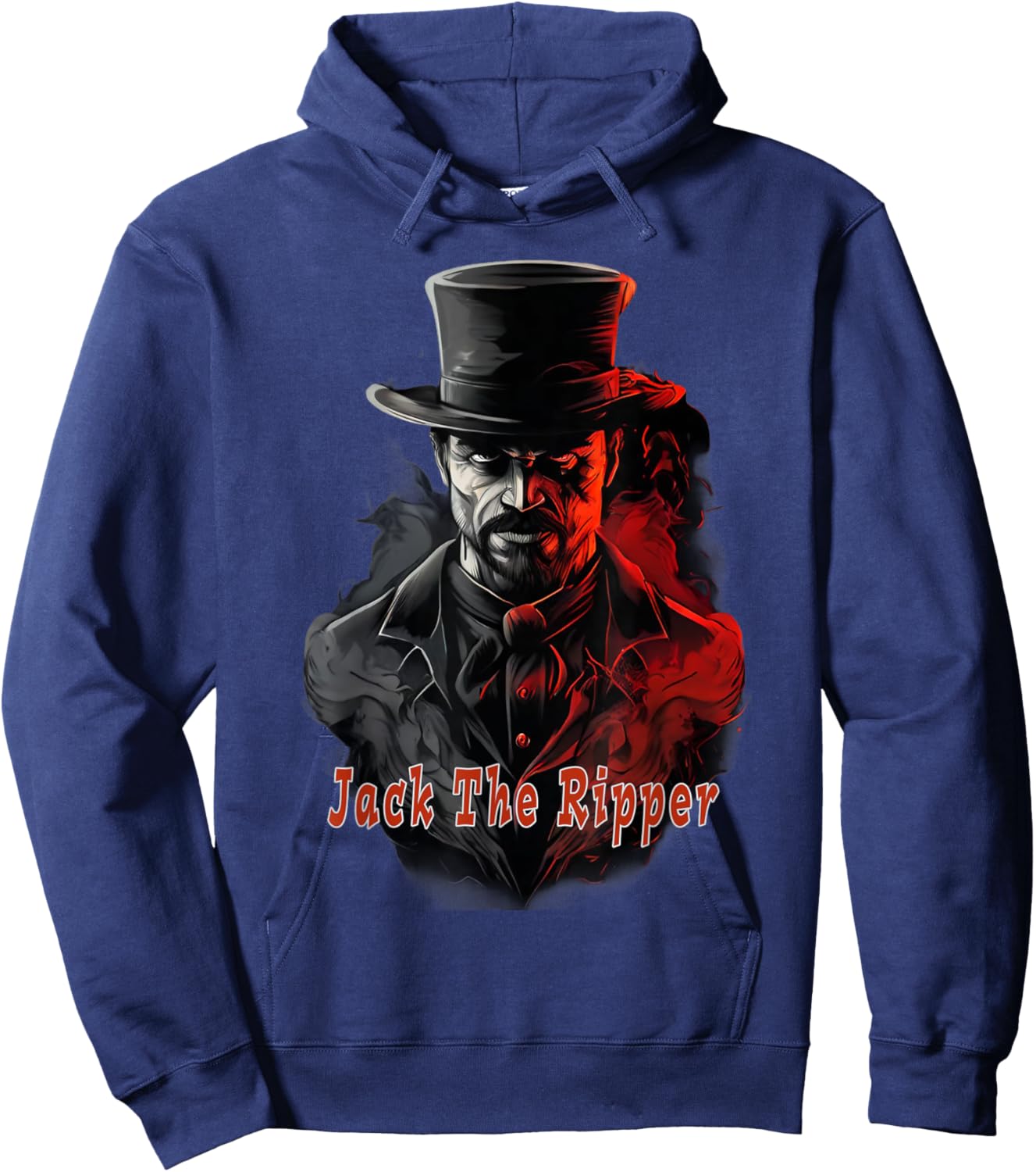 Jack the Ripper Red Graphic Hoodie - Hoodie | Navy