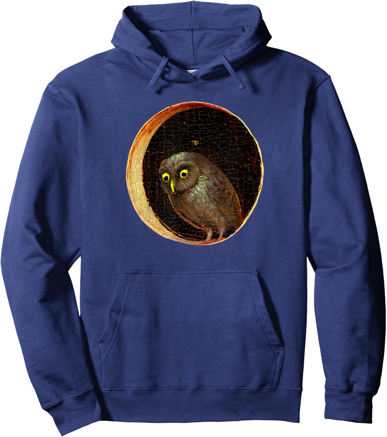 Hieronymus Bosch Owl Garden of Earthly Delights Hoodie - Hoodie | Navy