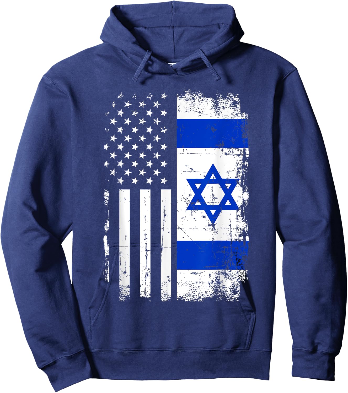 Israel USA flag Hoodie - Hoodie | Navy