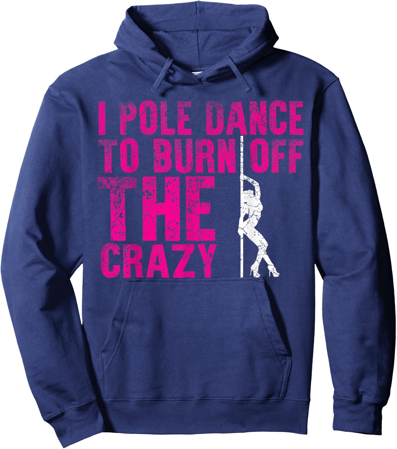 Pole Dance Dancer Women's Fitness Workout Hoodie - Hoodie | Navy