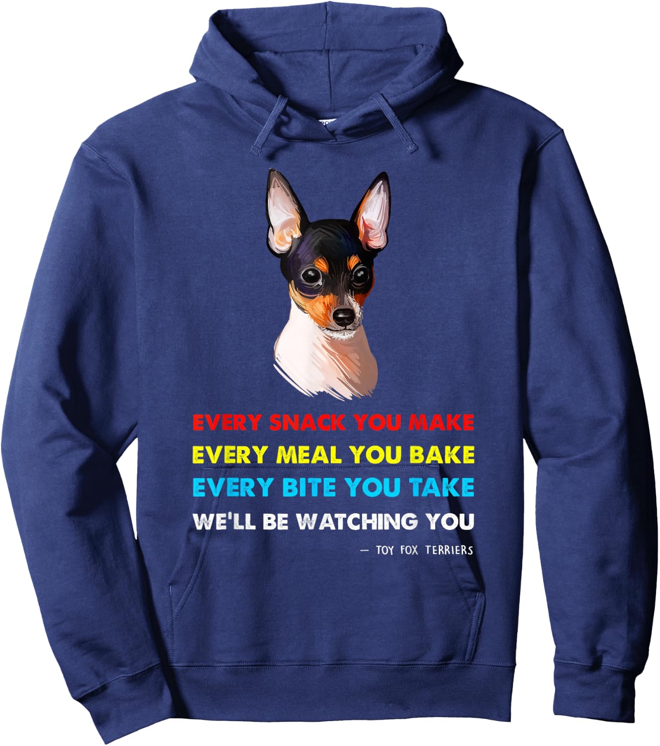 Toy Fox Terrier Dog Shirt | Toy Fox Terrier Hoodie - Hoodie | Navy