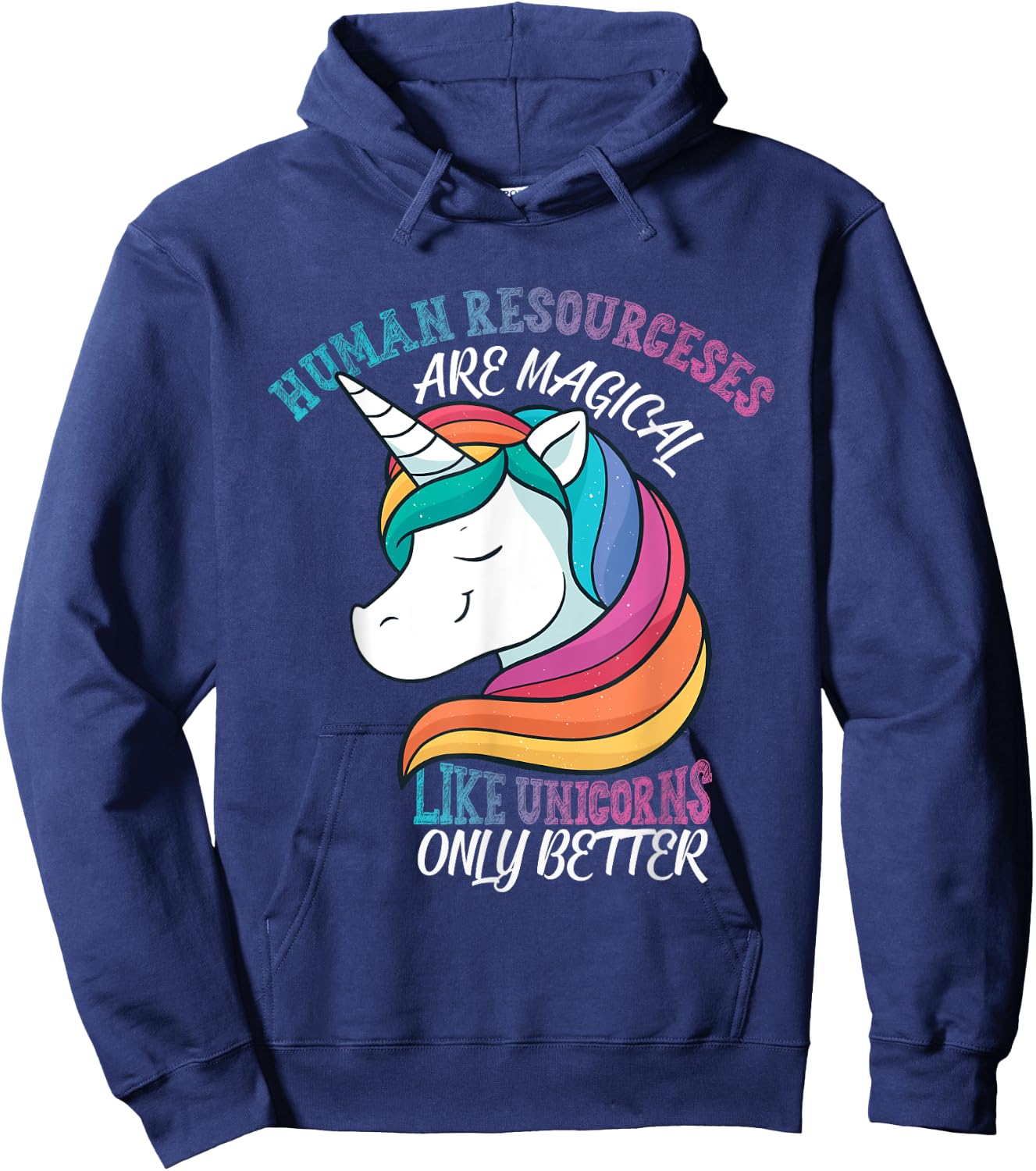 Human Resources like Unicorns HR Hoodie - Hoodie | Navy