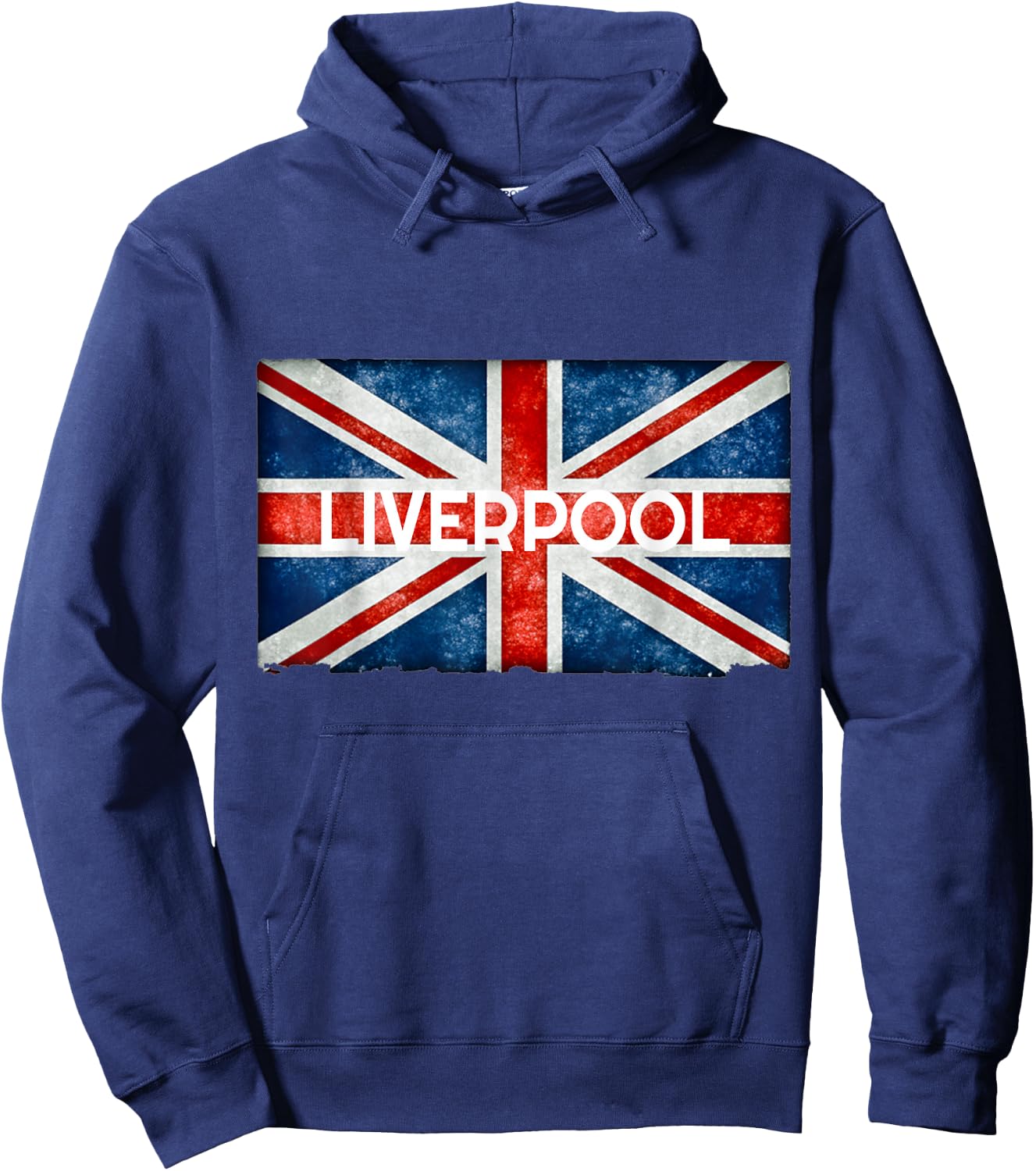 Liverpool England UK Flag,. and Souvenir Hoodie - Hoodie | Navy