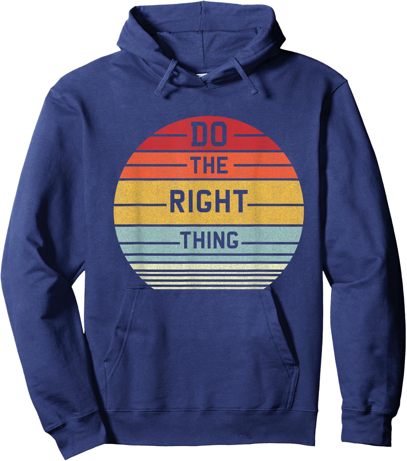 Do The Right Thing Retro Hoodie - Hoodie | Navy