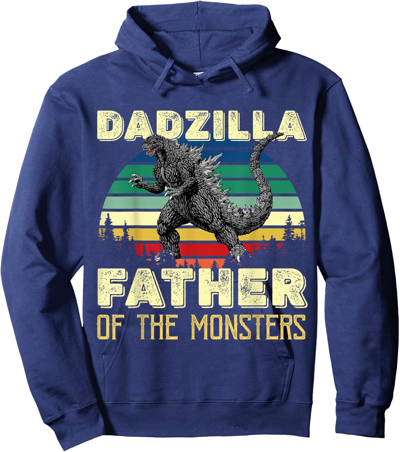 Dadzilla Father of the Monsters Hoodie - Hoodie | Navy