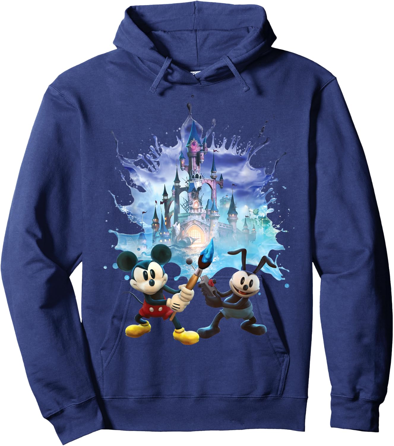 Disney Epic Mickey Portal Portrait Small Hoodie - Hoodie | Navy