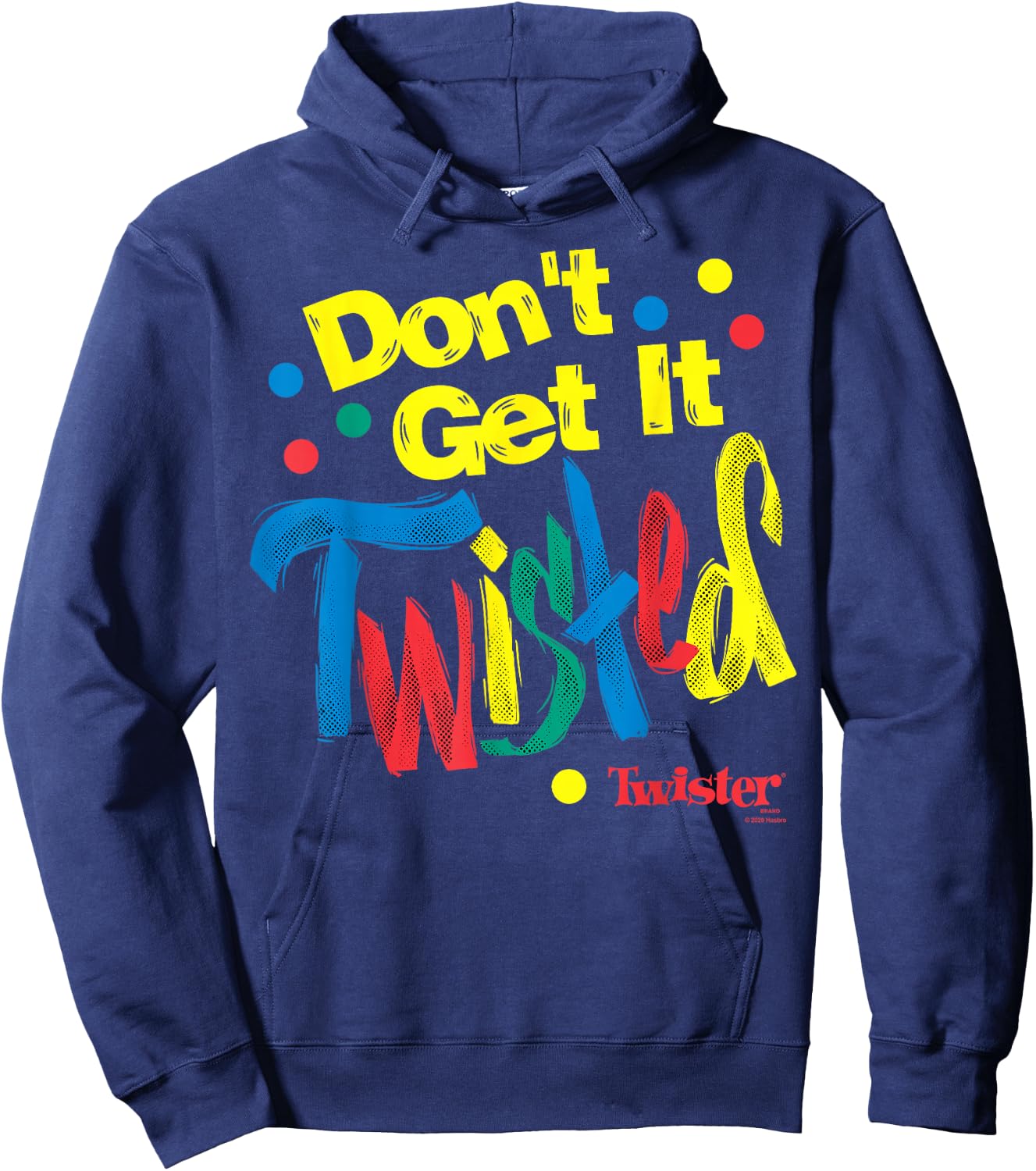 Twister Don't Get It Twisted Paint Text Hoodie - Hoodie | Navy