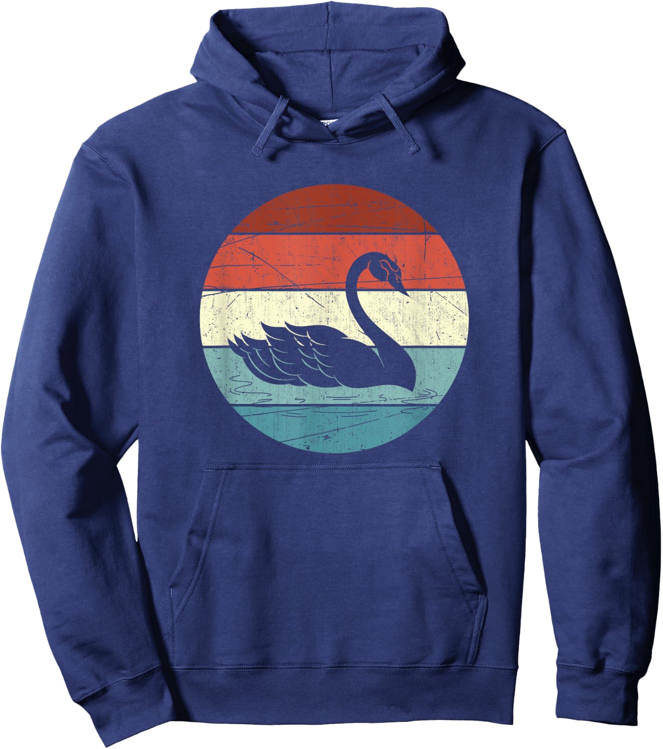 Retro Swan Hoodie - Hoodie | Navy