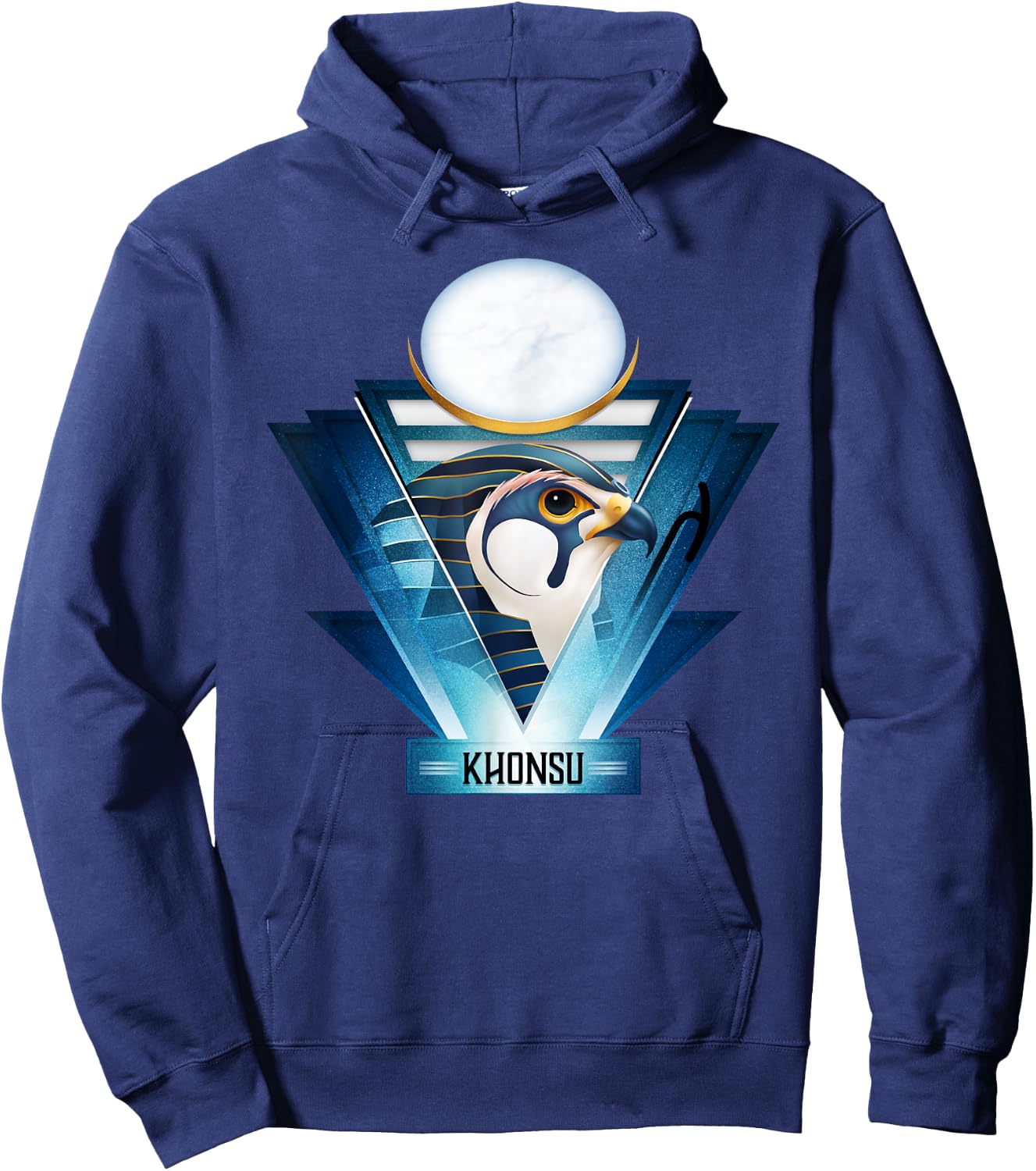Egyptian Mythology Moon God Khonsu Hoodie - Hoodie | Navy