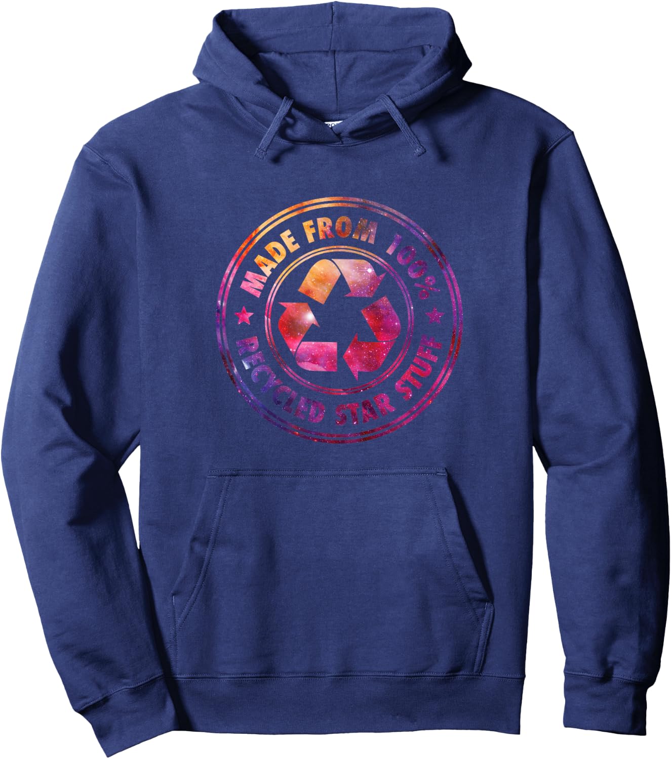 Recycled Star Stuff Hoodie - Hoodie | Navy