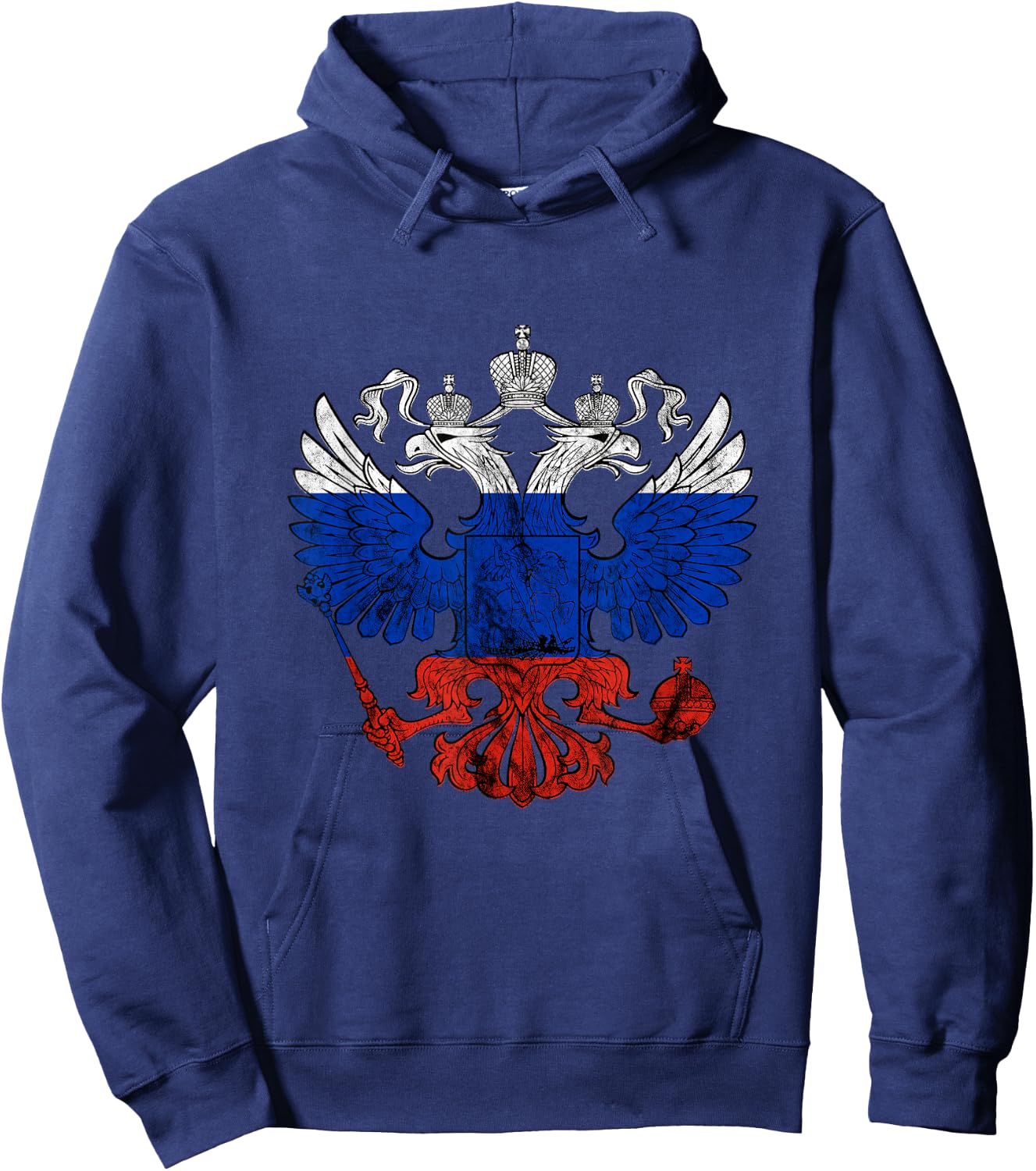 Russia Eagle Russian Pride CCCP Russian Eagle Hoodie - Hoodie | Navy