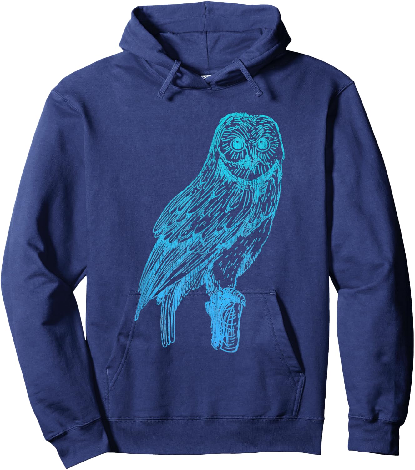Wise Bird Forest Animal Owl Hoodie - Hoodie | Navy