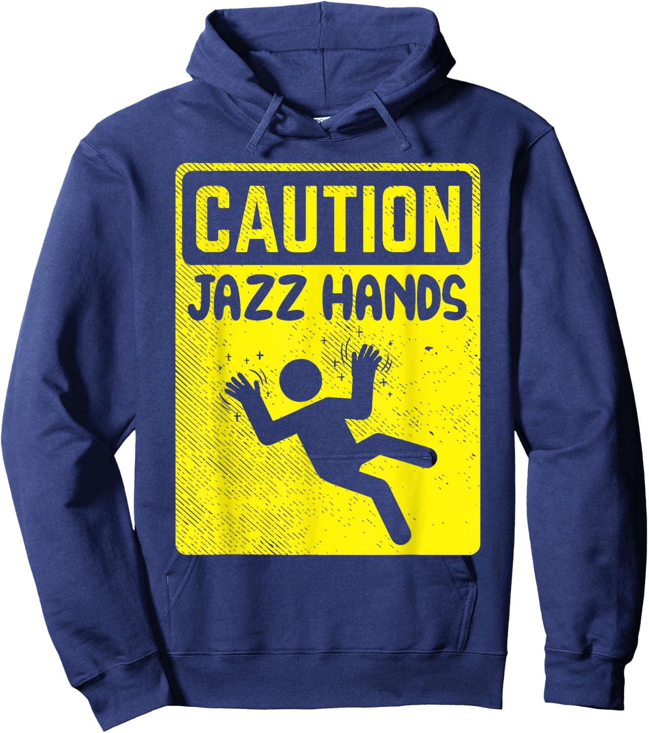 Funny Caution Jazz Hands Jazz Dance Hoodie - Hoodie | Navy