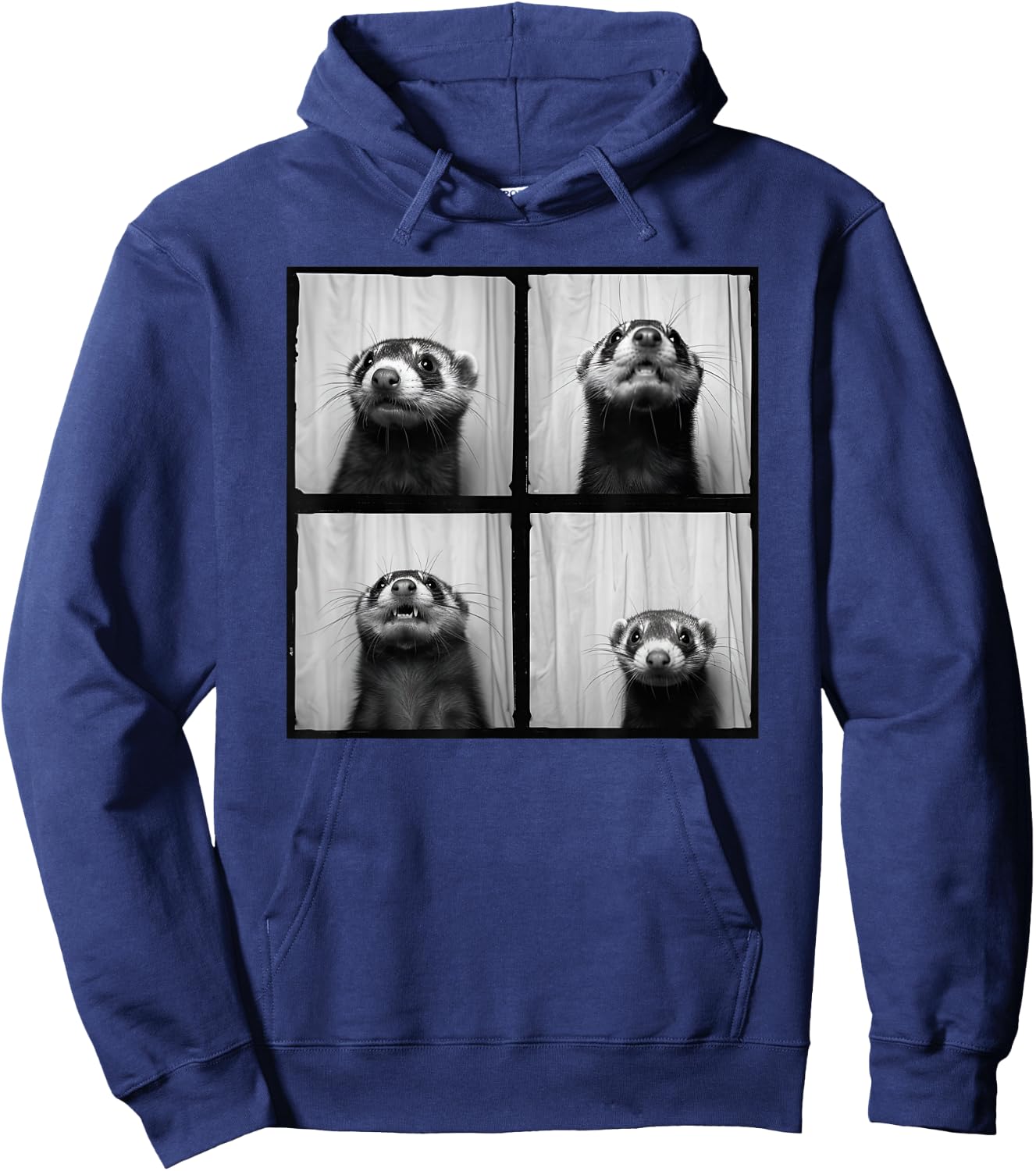 Pet Ferret Face Love Ferrets Funny Ferret Hoodie - Hoodie | Navy
