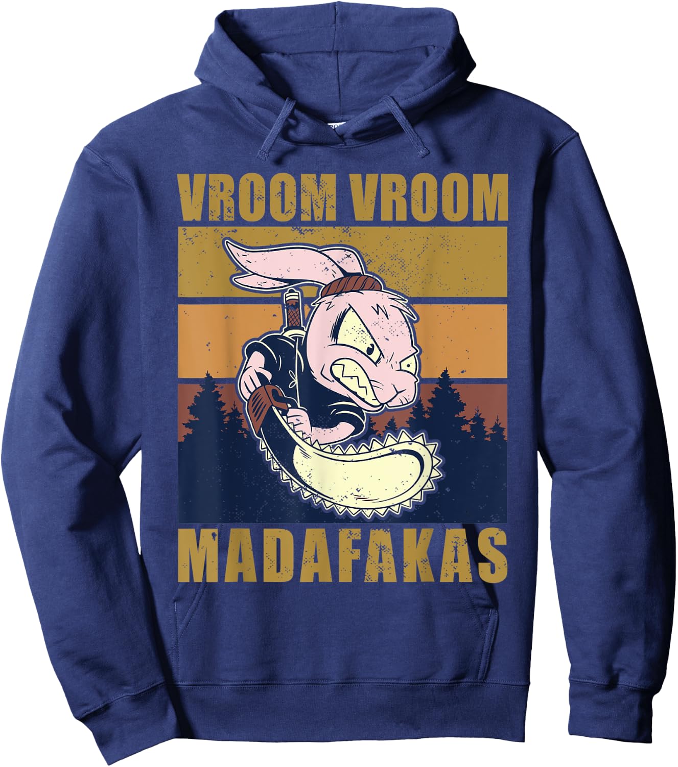 Vroom Vroom Madafakas Rabbit Hoodie - Hoodie | Navy