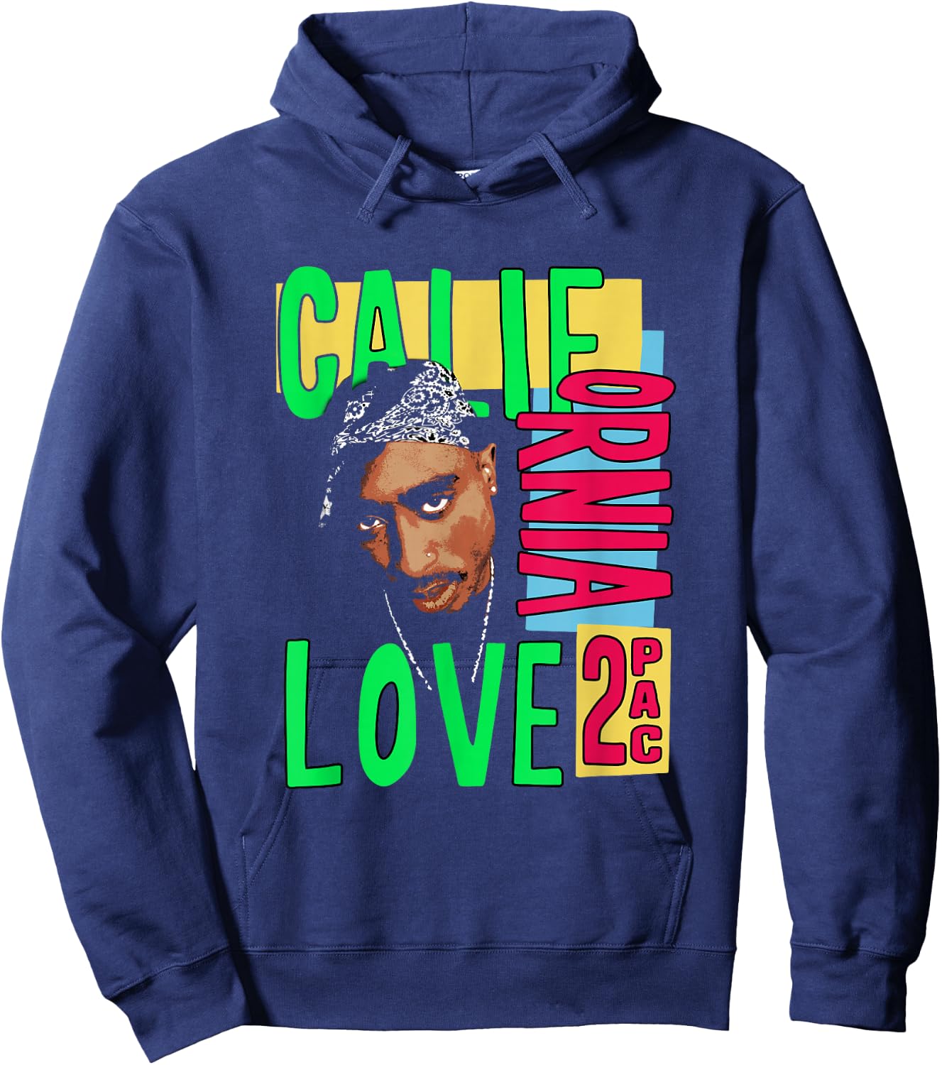 Official Tupac California Love Hoodie - Hoodie | Navy