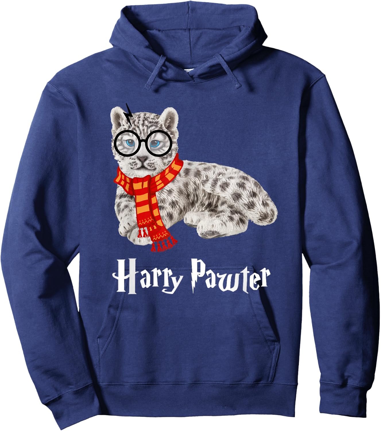 Magic Snow Leopard, Harry Pawter Funny Hoodie - Hoodie | Navy