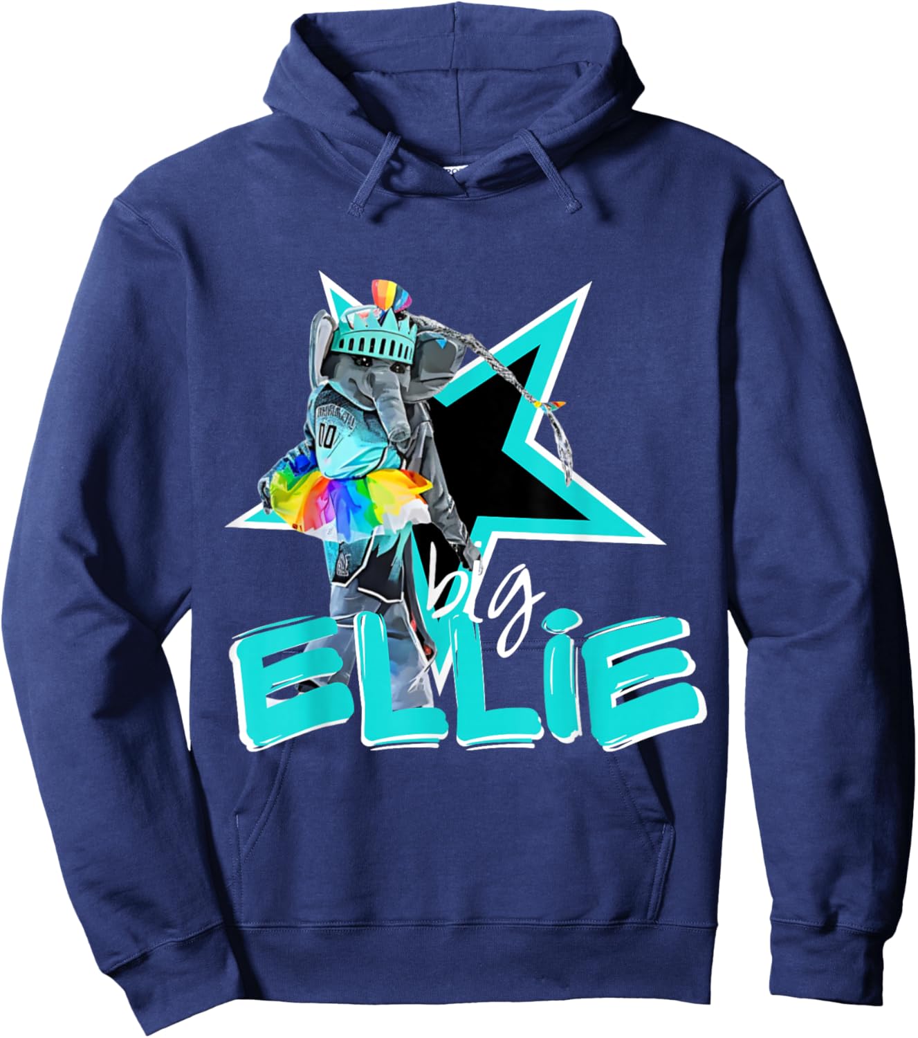 Big Ellie NY Liberty Mascot Hoodie - Hoodie | Navy
