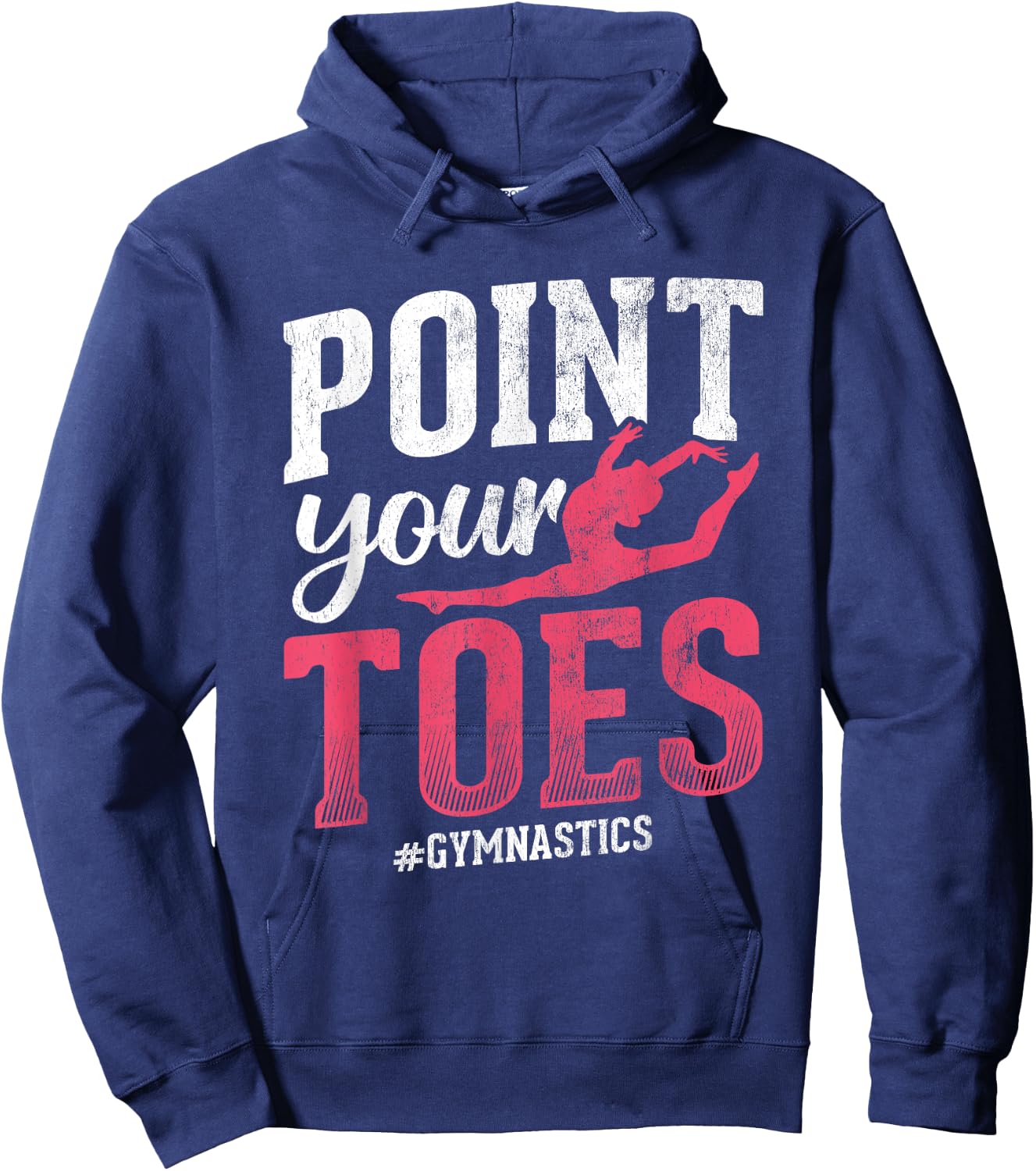 Point Your Toes #Gymnastics Gymnastics Gymnast Hoodie - Hoodie | Navy