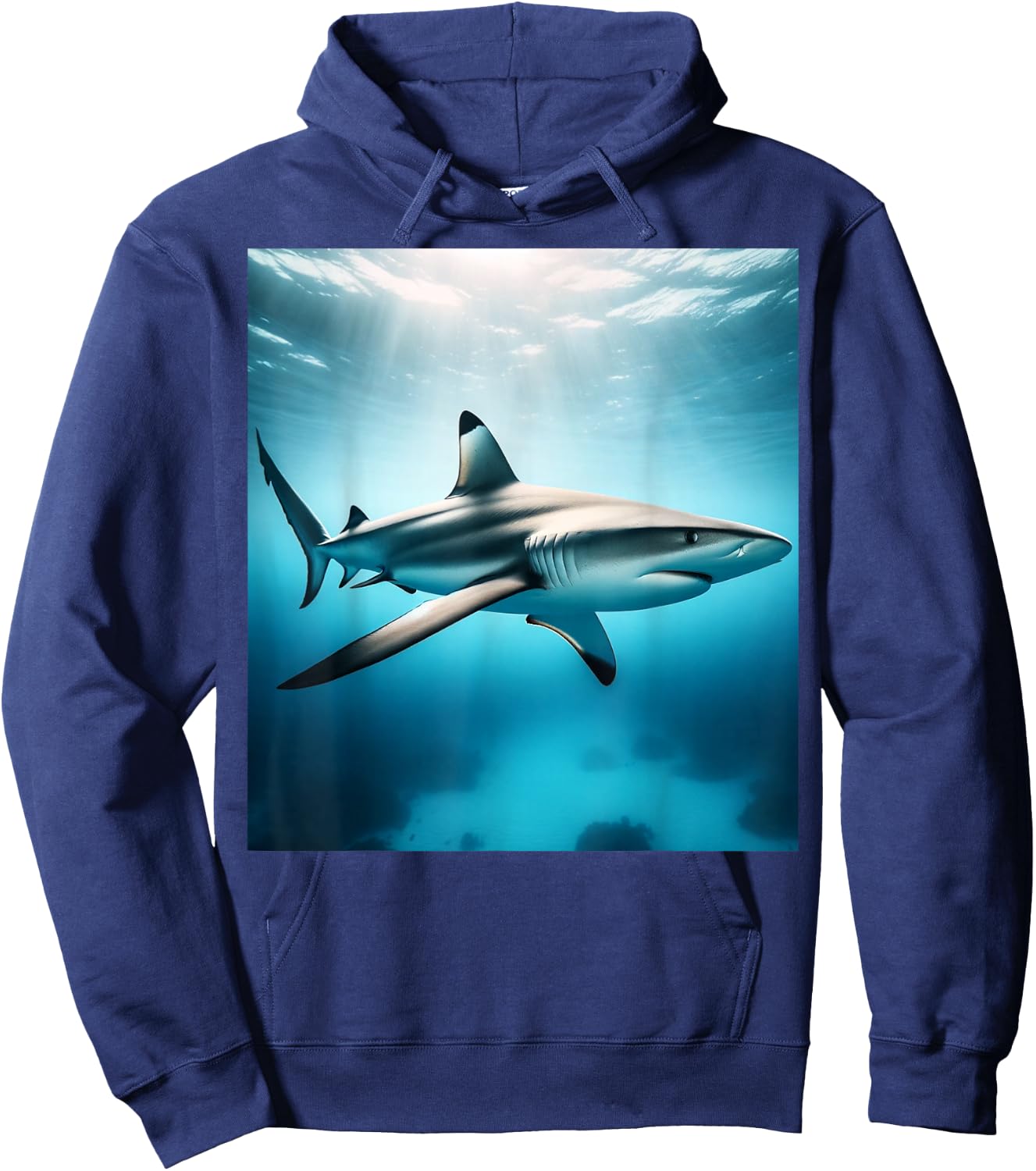 Blacktip Reef Shark Pacific Ocean Hoodie - Hoodie | Navy