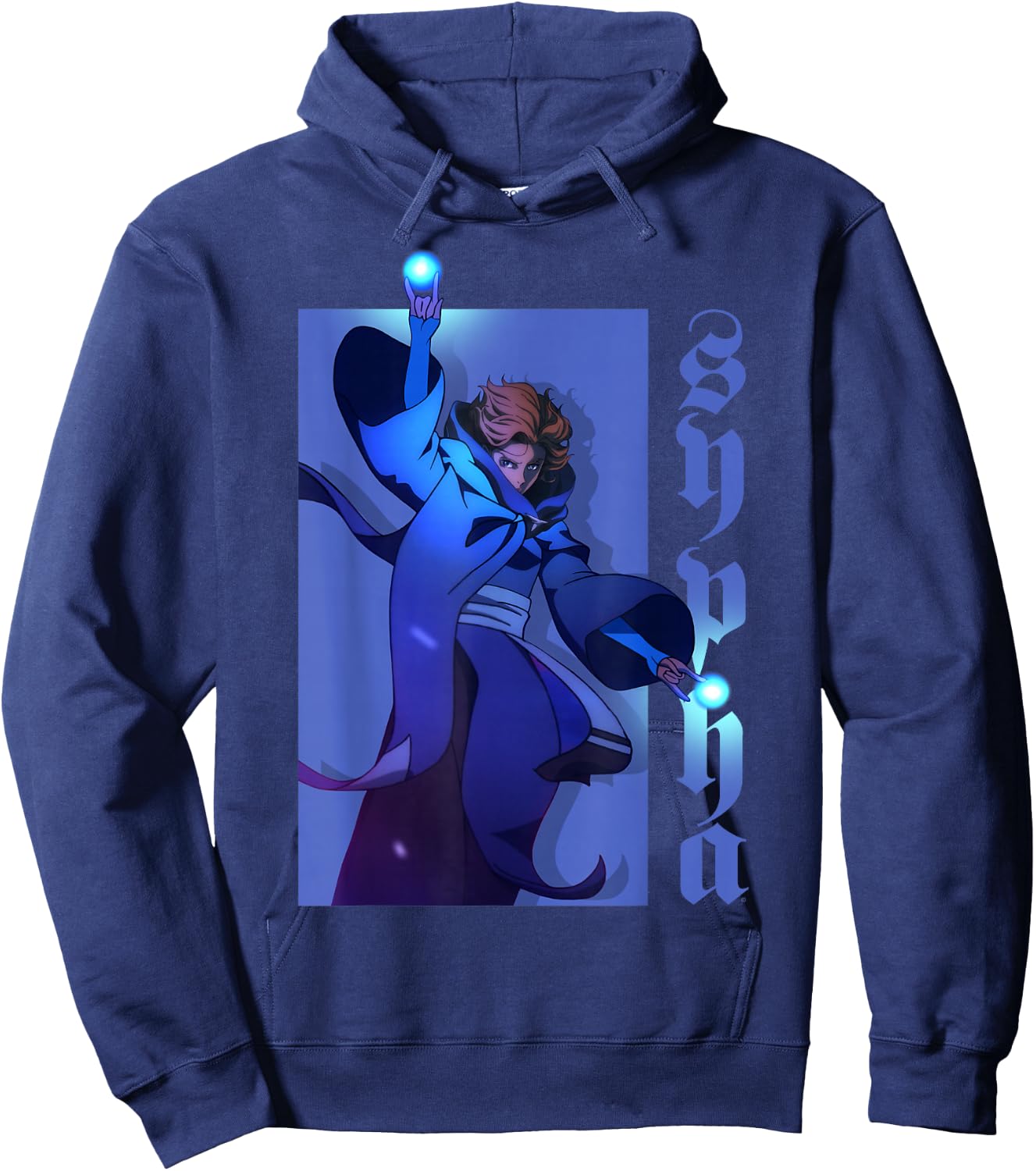 Netflix Castlevania Sypha Character Portrait Hoodie - Hoodie | Navy