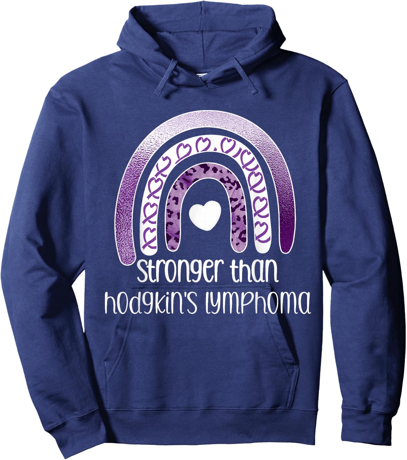 Hodgkin's Lymphoma Survivor Cancer Warrior Hoodie - Hoodie | Navy
