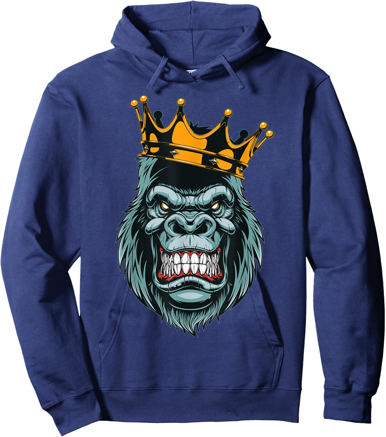 Wild Gorilla Graphic - Novelty & Cool Designs Hoodie - Hoodie | Navy