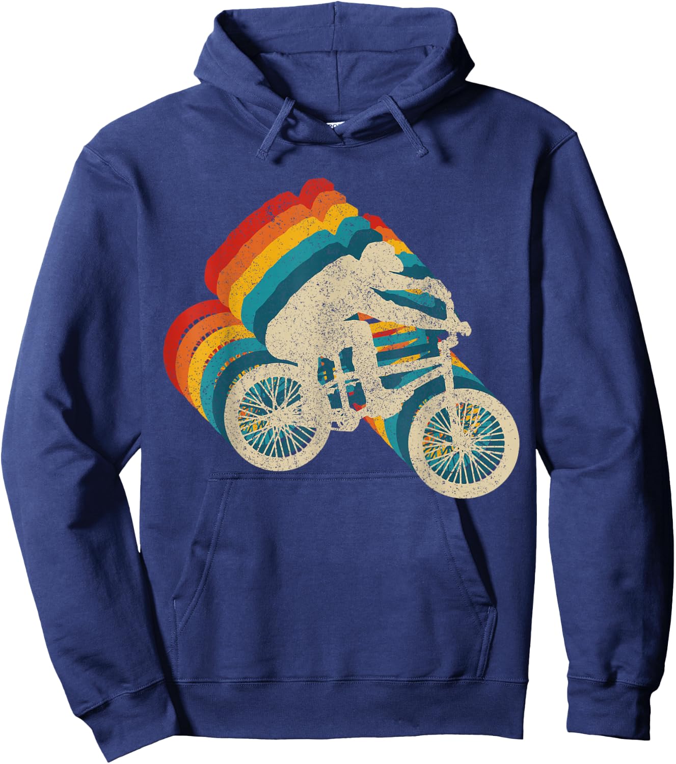 BMX Vintage Retro Bike Bicycle BMXer Gift Hoodie - Hoodie | Navy