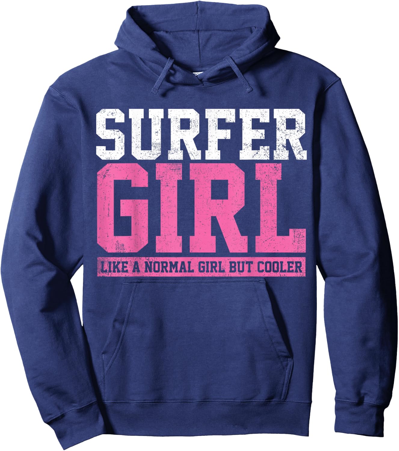 Surfer Girl Surfing Gift Hoodie - Hoodie | Navy